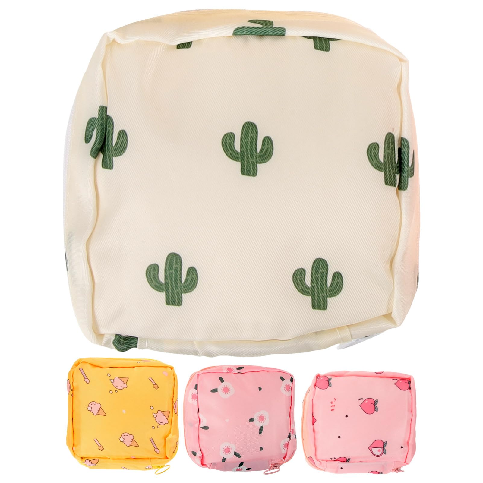 Baluue 20pezzi Borse Assorbenti Riusabili Sacchetti Per Assorbenti Igienici Design Cactus Per e