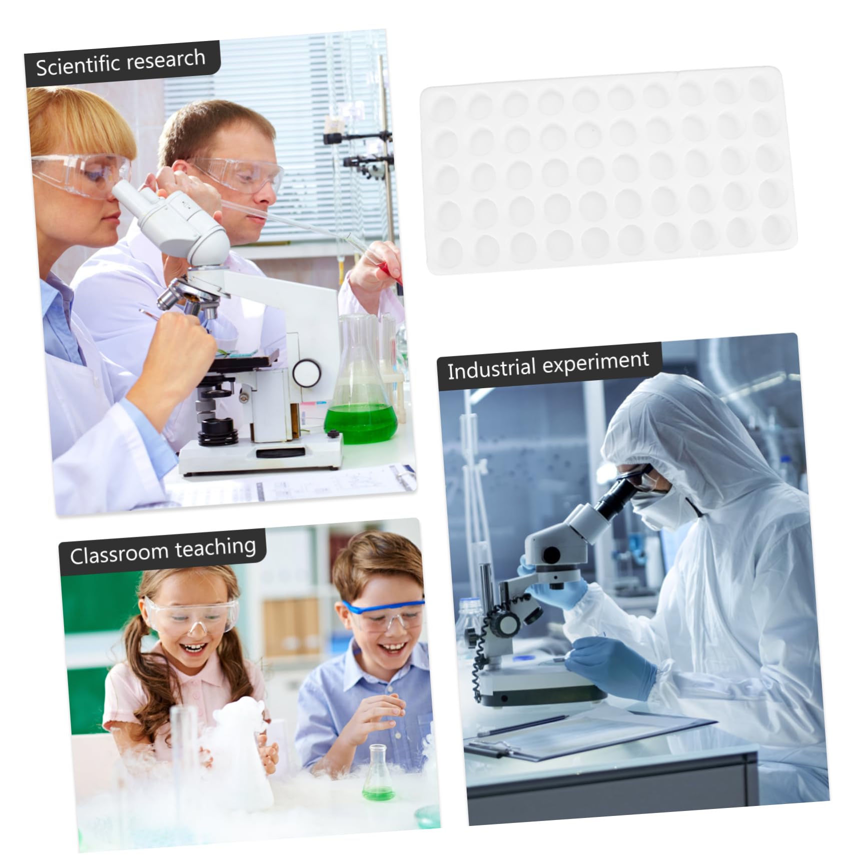 iplusmile 4 Pz Scatola Per La Conservazione Delle Provette Da Centrifuga Portaprovette Per Campioni Rack Per Provette Espositore Per Provette Portaprovette Da Laboratorio Schiuma Bianca