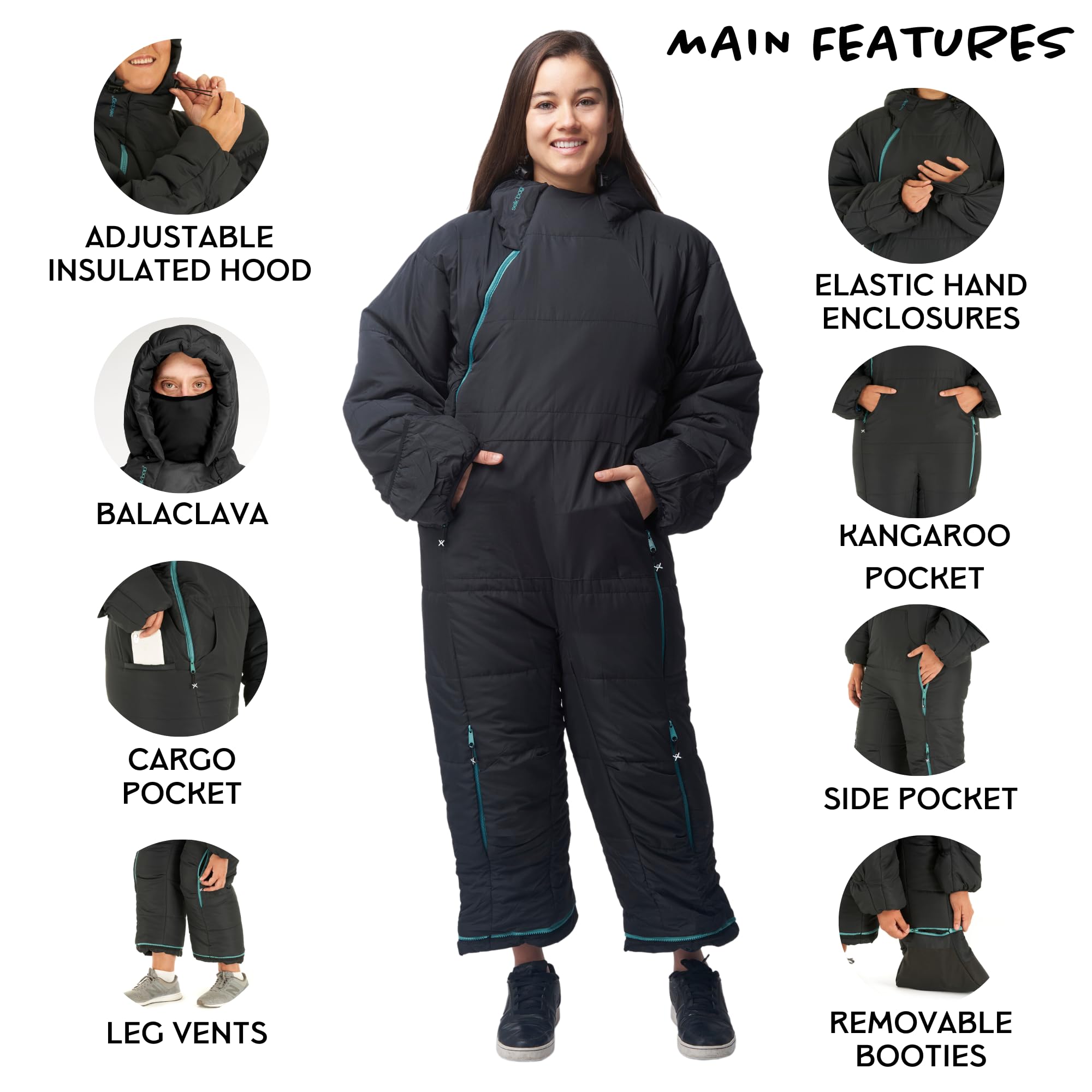 着る寝袋　selk' bag Amazon | Selk'bag Pro ウェアラブル寝袋 I アウトドア 屋内