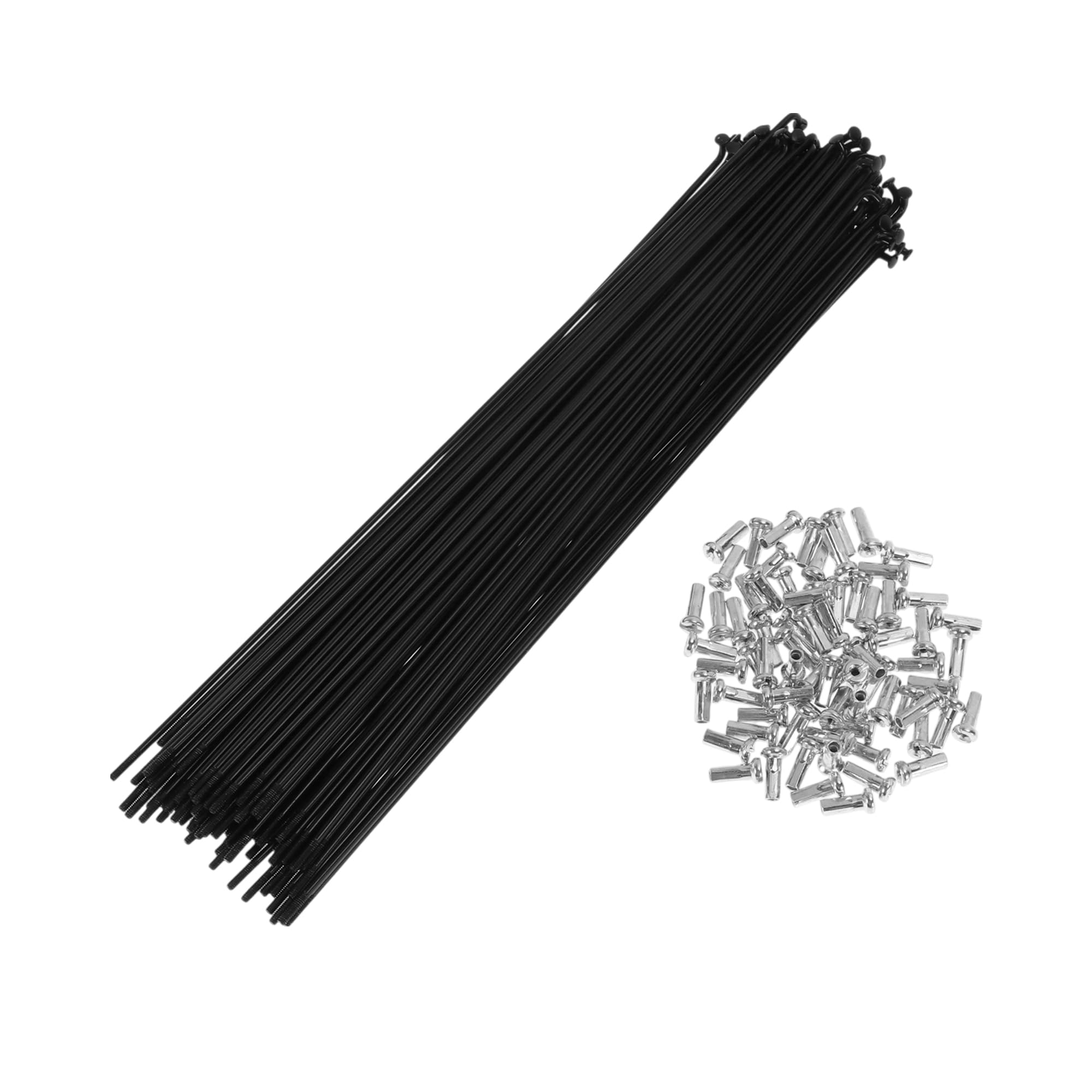 TUCKBOLD 72 Set 14G Bicycle Spoke 225mm Bike Wheel Spoke Carbon Steel Black