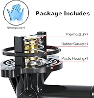 Vista 3 de EVIL ENERGY Conjunto de carcasa de termostato, 05184651AF 49569 902-852, compatible con Dodge Durango 2011-2015, Jeep Grand Cherokee 2011-2020, Jeep