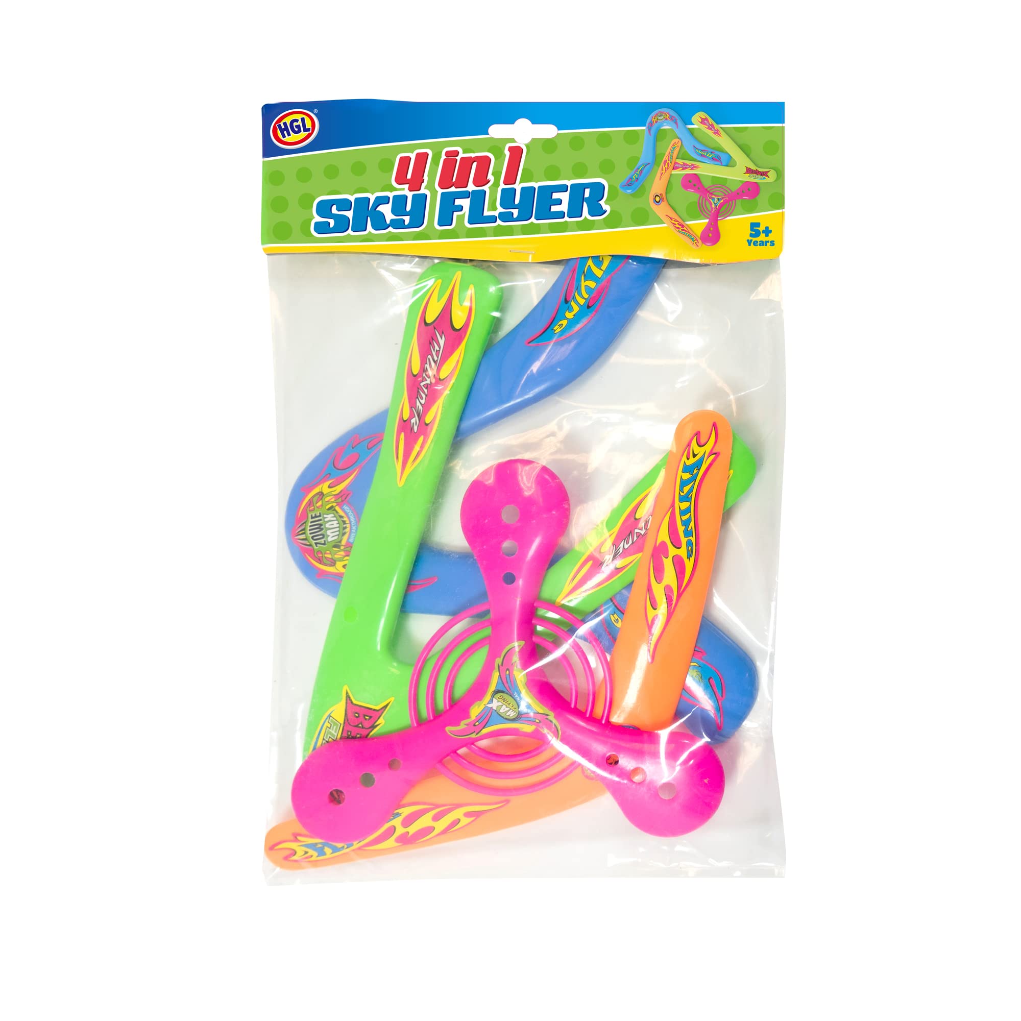 HGL SV21338 4 in 1 Sky Flyer, Assorted Designs and Colours