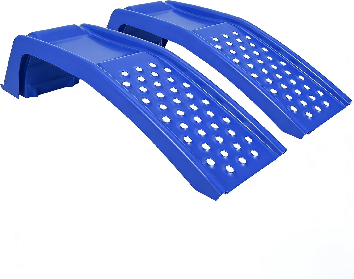 Heavy Duty Solid Steel Car Ramps Set of 2-8000 LBS Capacity (4000 lbs Each), 8 Inch Max Lift Height for Safe and Easy Oil Changes & Vehicle Maintenance, Car Repair, Easy Home Garage Maintenance