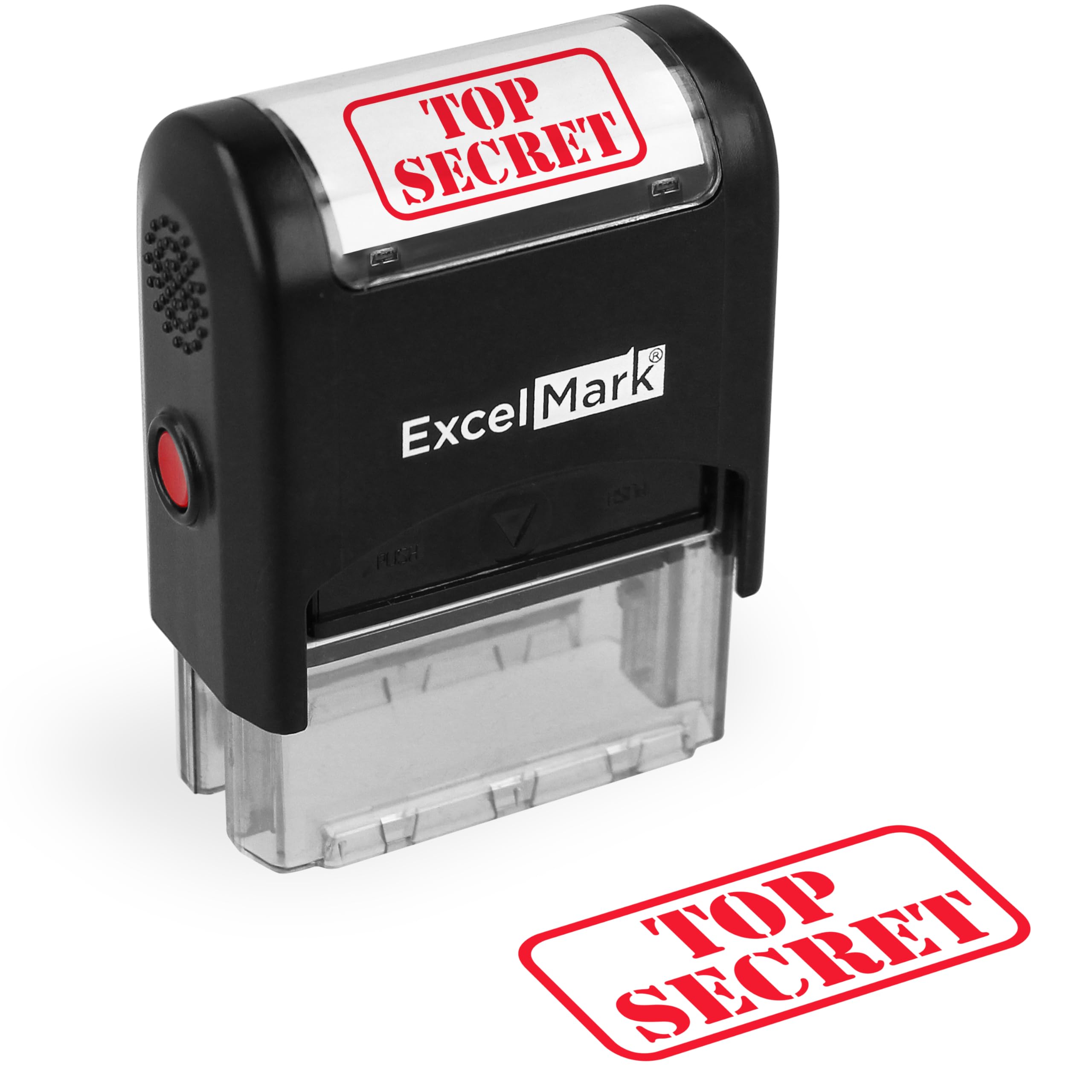 ExcelMark TOP Secret Self Inking Rubber Stamp - Red Ink (A1539)