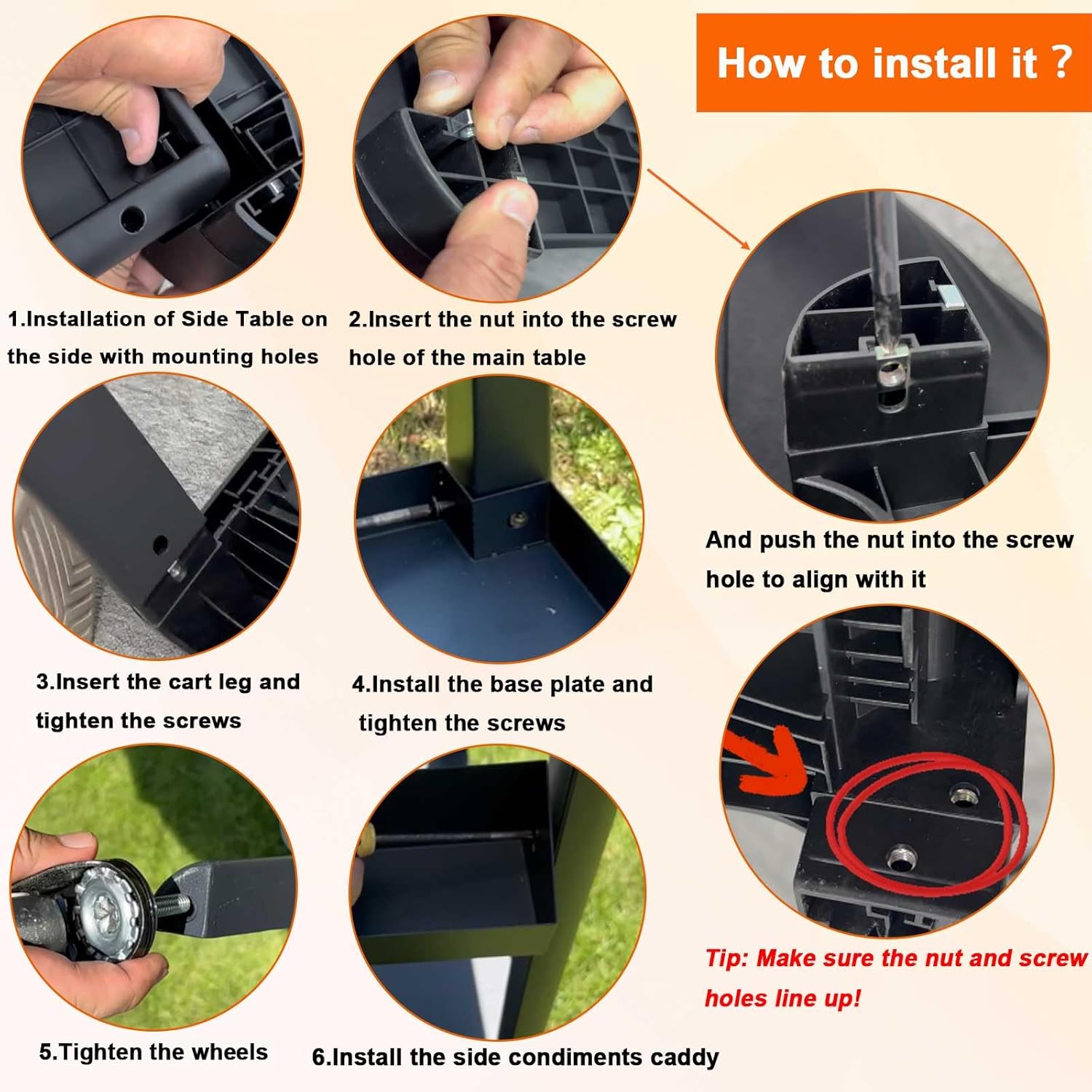 BBQ Future Griddle Stand for Blackstone 17 22 Inch Electric Tabletop Griddle, Heavy-Duty Grill Table Stand with Side Shelf and Wheels, Portable Flat Top Griddle Trolley Dining Table Cart