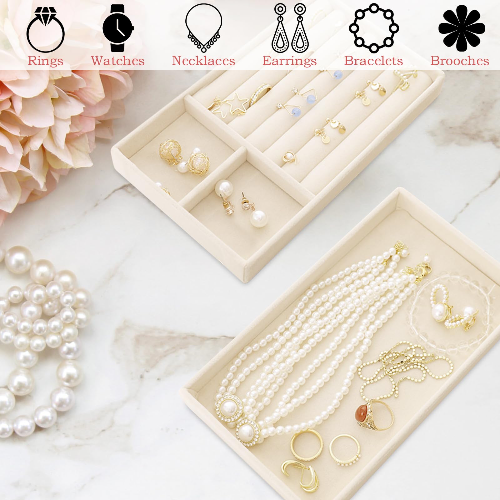 Porte-Bijoux, Collier à Plusieurs Niveaux, Support à Bijoux Support 8 Crochets De PréSentoir