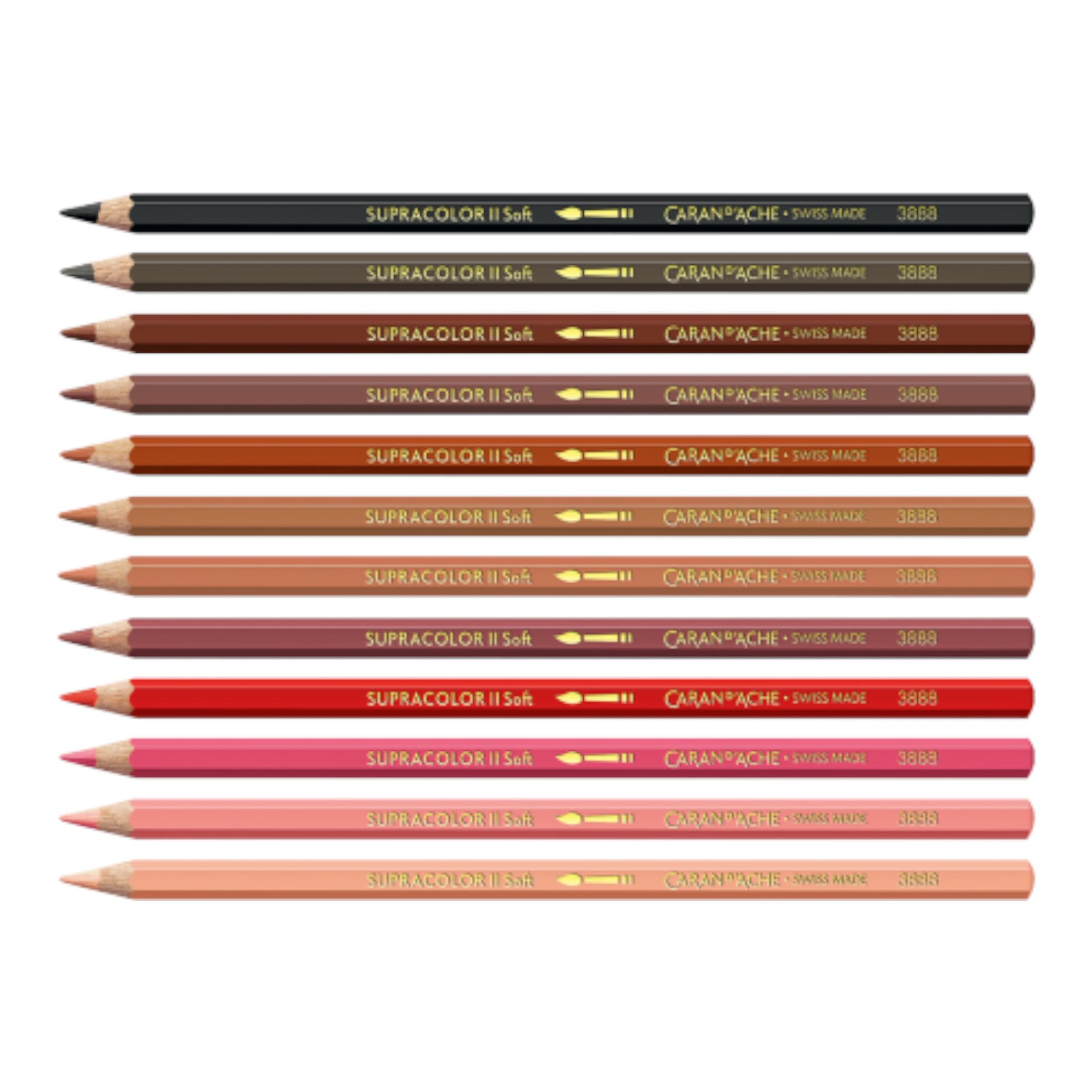 CARAN D'ACHE Nina Cosford Lot de 13 crayons de couleur et accessoires avec cours en ligne, édition spéciale, fabriqué en Suisse