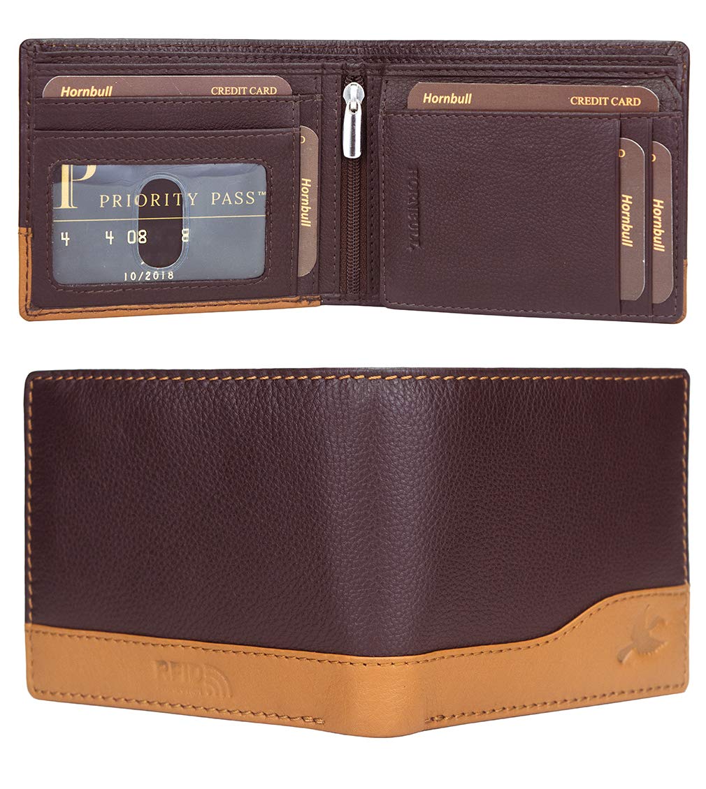 HORNBULL Men Leather Wallet and Belt BW6916 Brown - Image 5 thumbnail