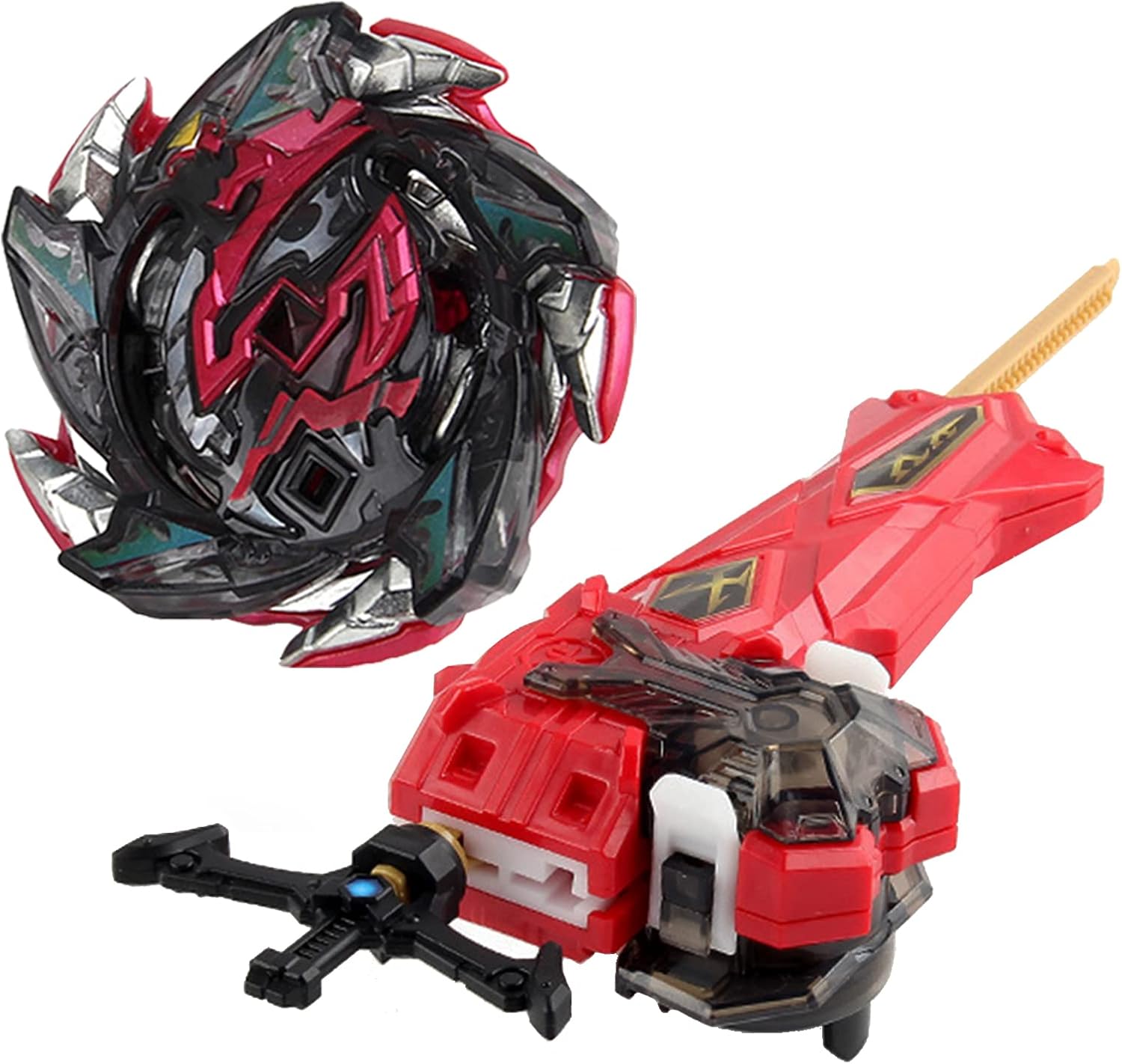 Bey Burst Battle Blade | Peonzas | 4D Fusion Model Burst Evolution Combination Series Metal Gyroscope Combat Spinning Top Set con lanzadores Juguetes para niños