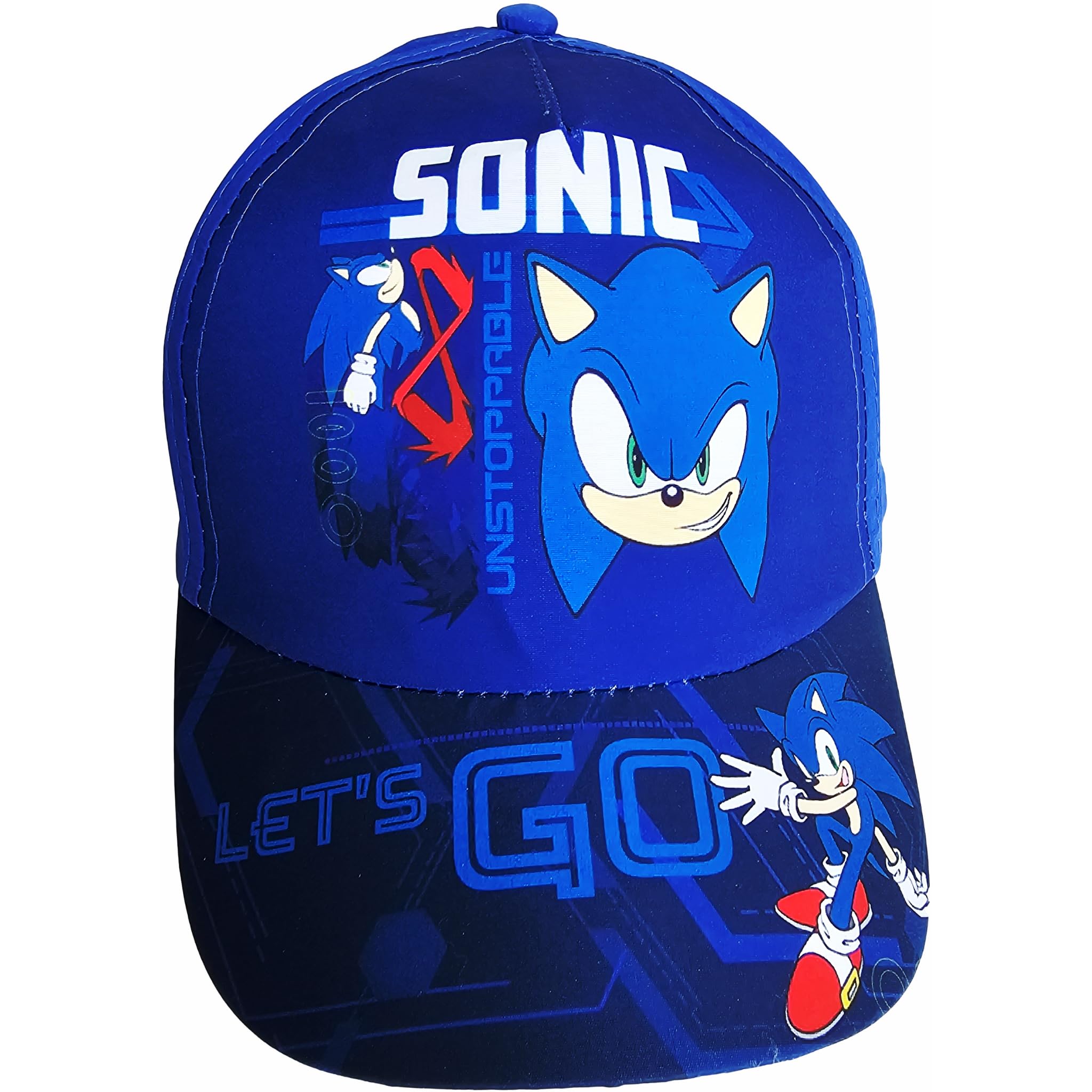 Casquette Baseball Enfant ILS I LOVE SHOPPING - Sonic Bleu, Réglable, 100% Coton, Taille Unique