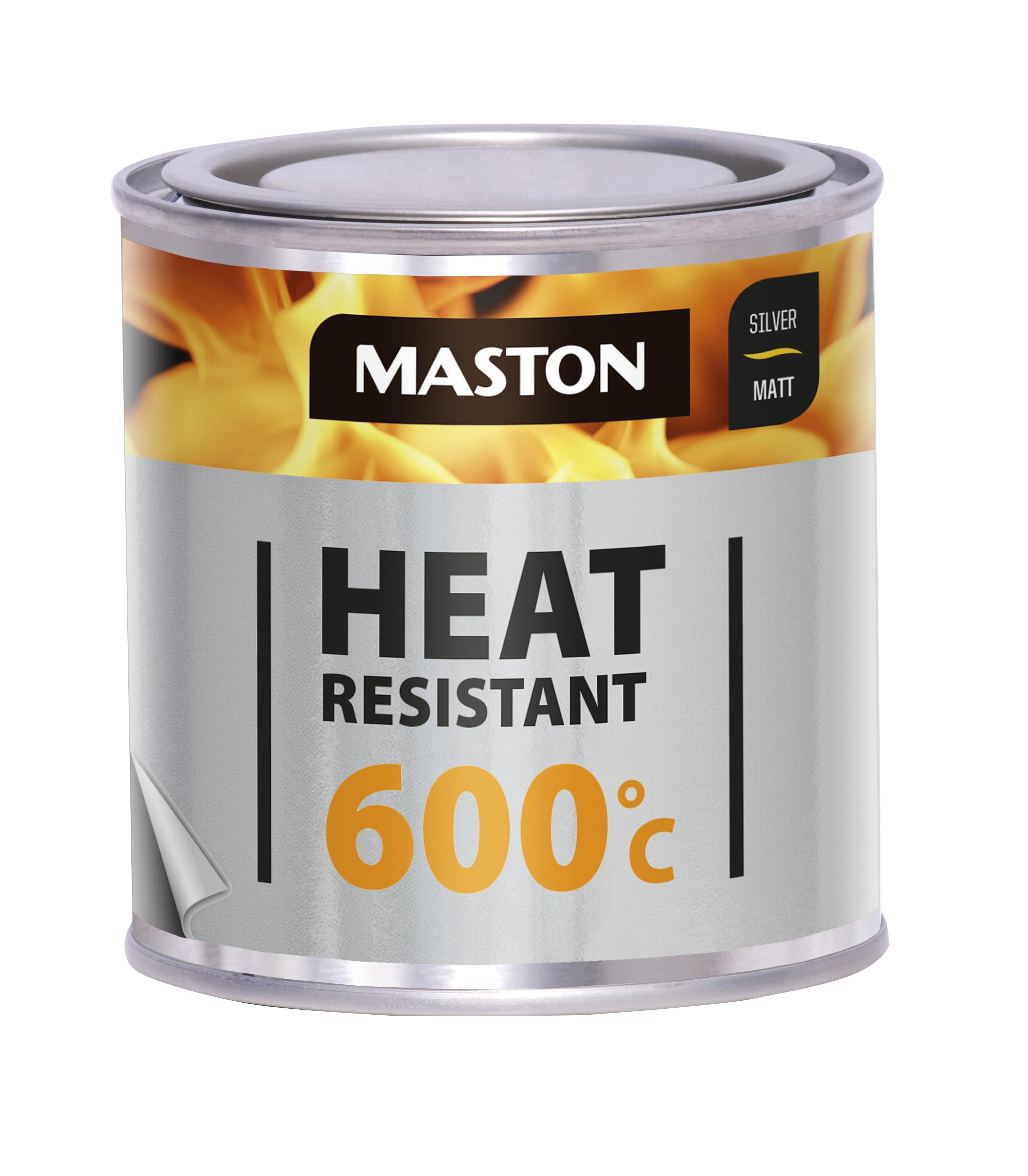 Maston Paint Heat-Resistant Silver +600 C 250ml