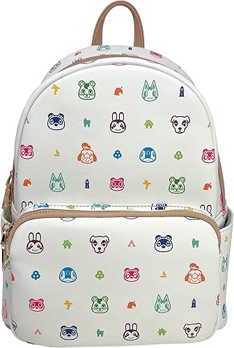 Vista 43 de Controller Gear Animal Crossing - Small Backpack Mini Bookbag Travel Bag for Console & Accessories - Rose Gold