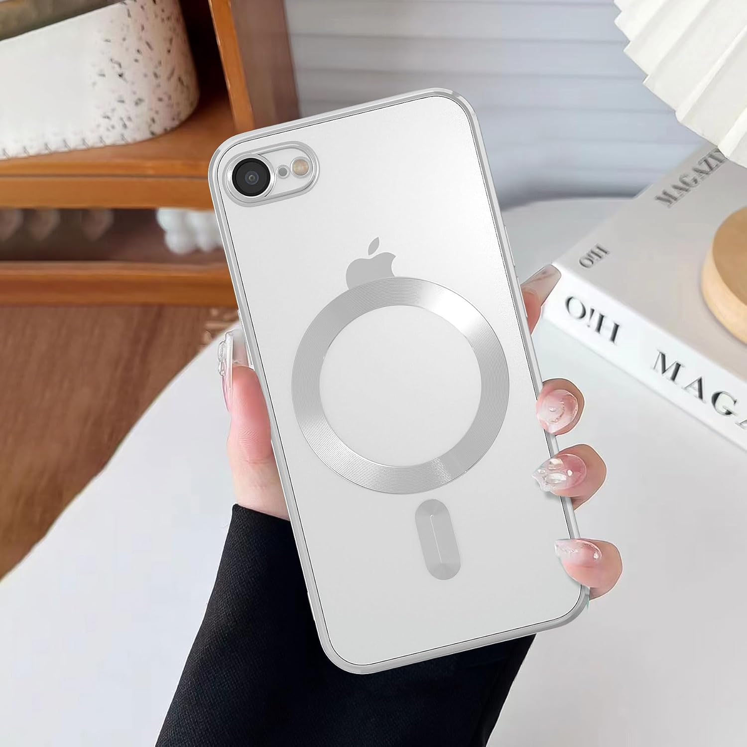 Magnetic for iPhone Case,Electroplated Edge Clear Ghana Ubuy