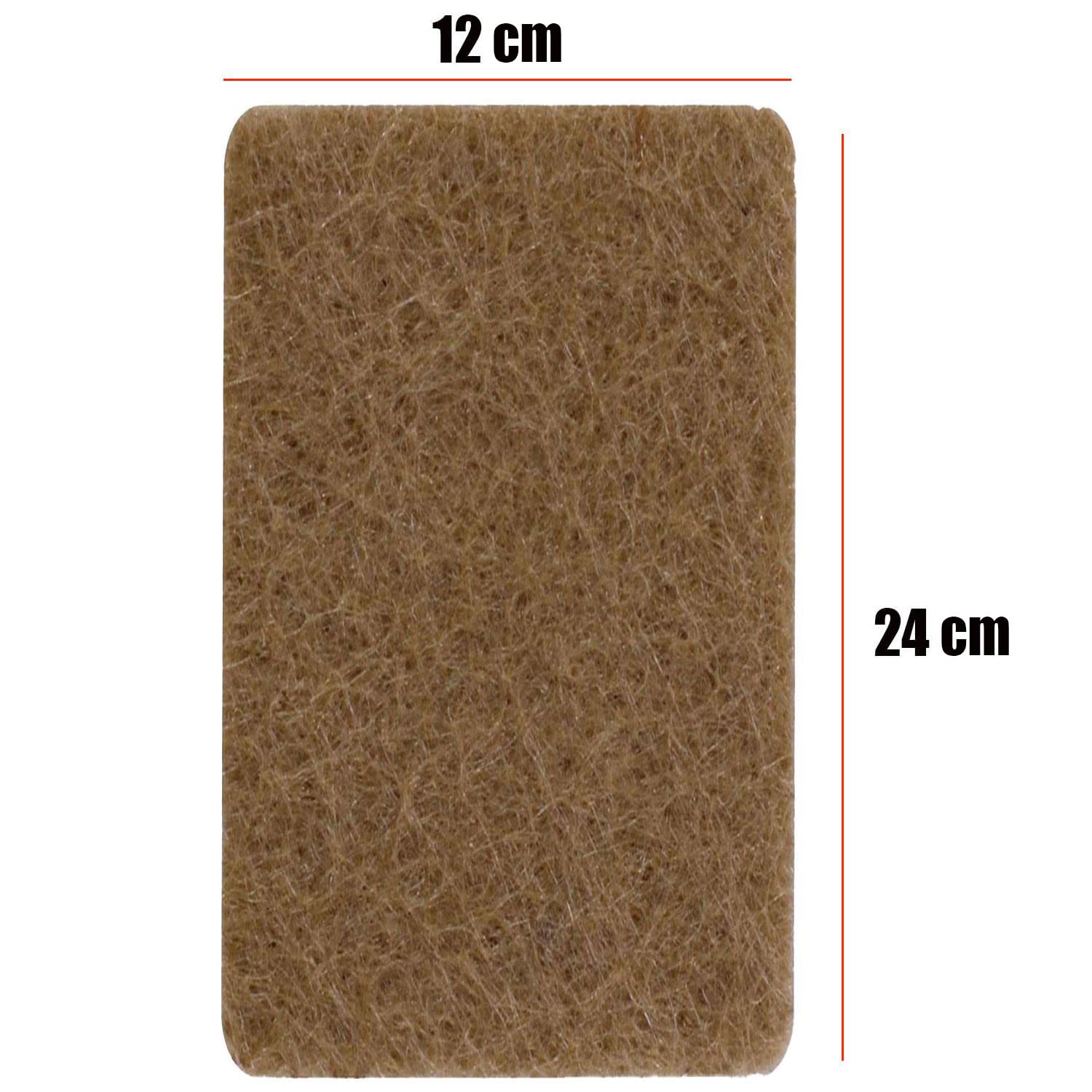 Badem10 Nobel Masa Sandalye Parke Zemin Koruyucu Keçe Yapışkanlı Dikdörtgen 240X120 mm