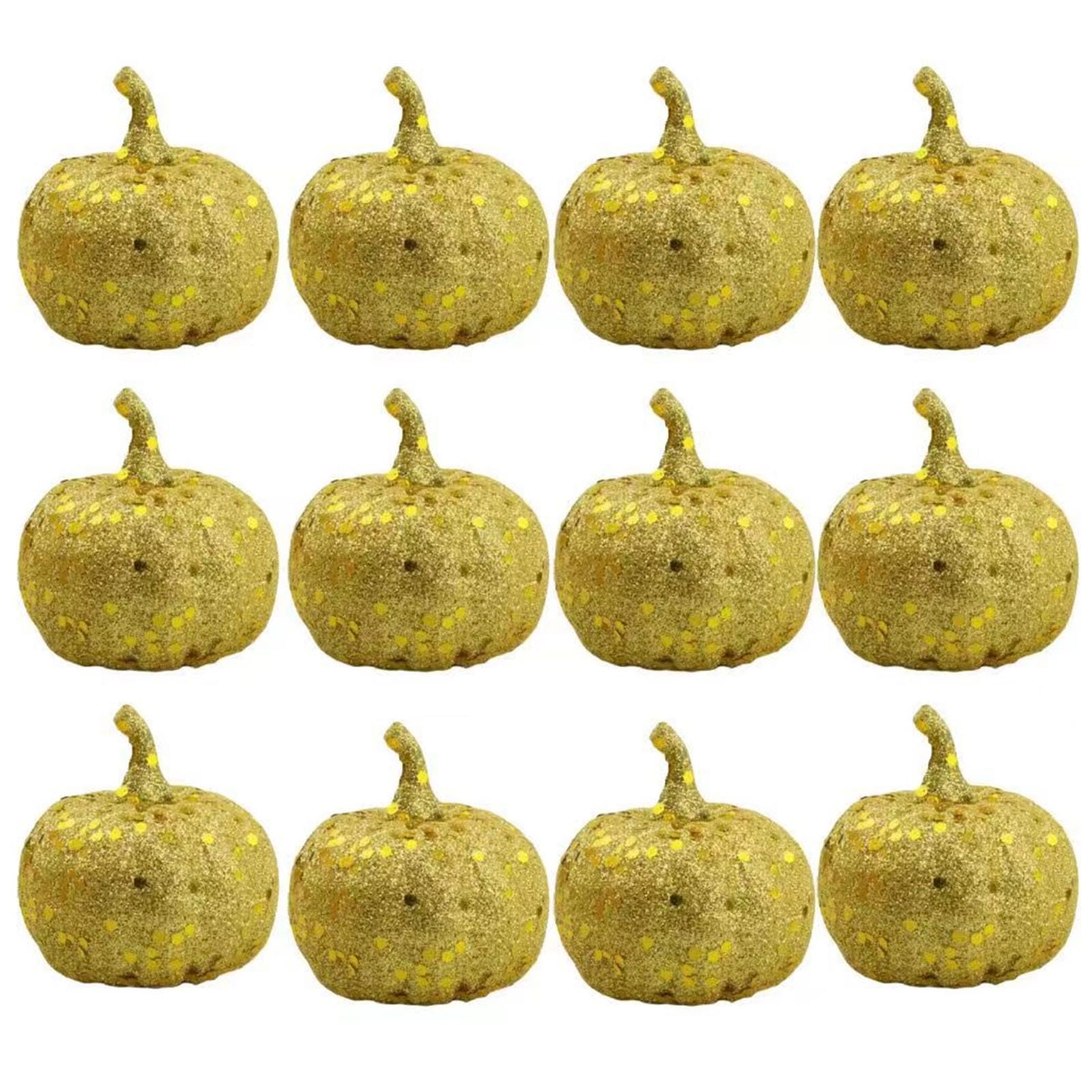 Tsophreniq 12Pcs Artificial Pumpkins Vegetable Photography Props for Fall Halloween Thanksgiving Porch Holiday Party Decorations Harvest Pumpkin Set