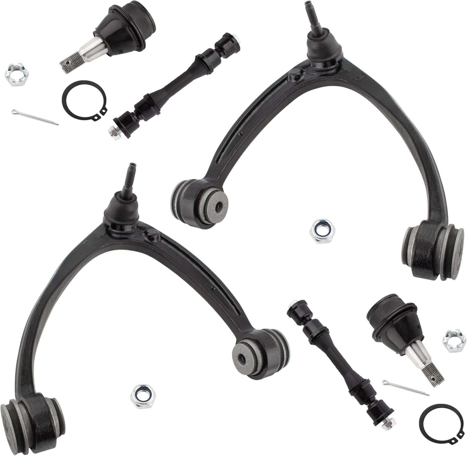 BOXI Set of 6 Front Upper Control Arm Sway Bar Link Lower Ball Joint Compatible for Chevrolet & GMC & Cadillac - 07-16 - Silverado 1500 Tahoe Suburban Avalanche Sierra 1500 Yukon Escalade