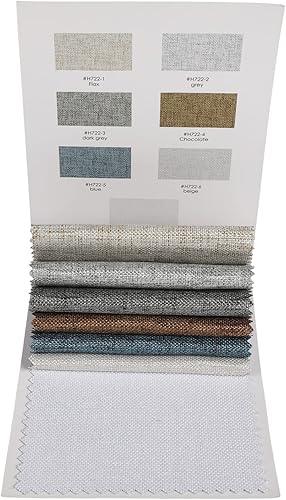 Miniatura 2 de ChadMade Serie Madia - Muestras de tela de mezcla de poliéster y lino