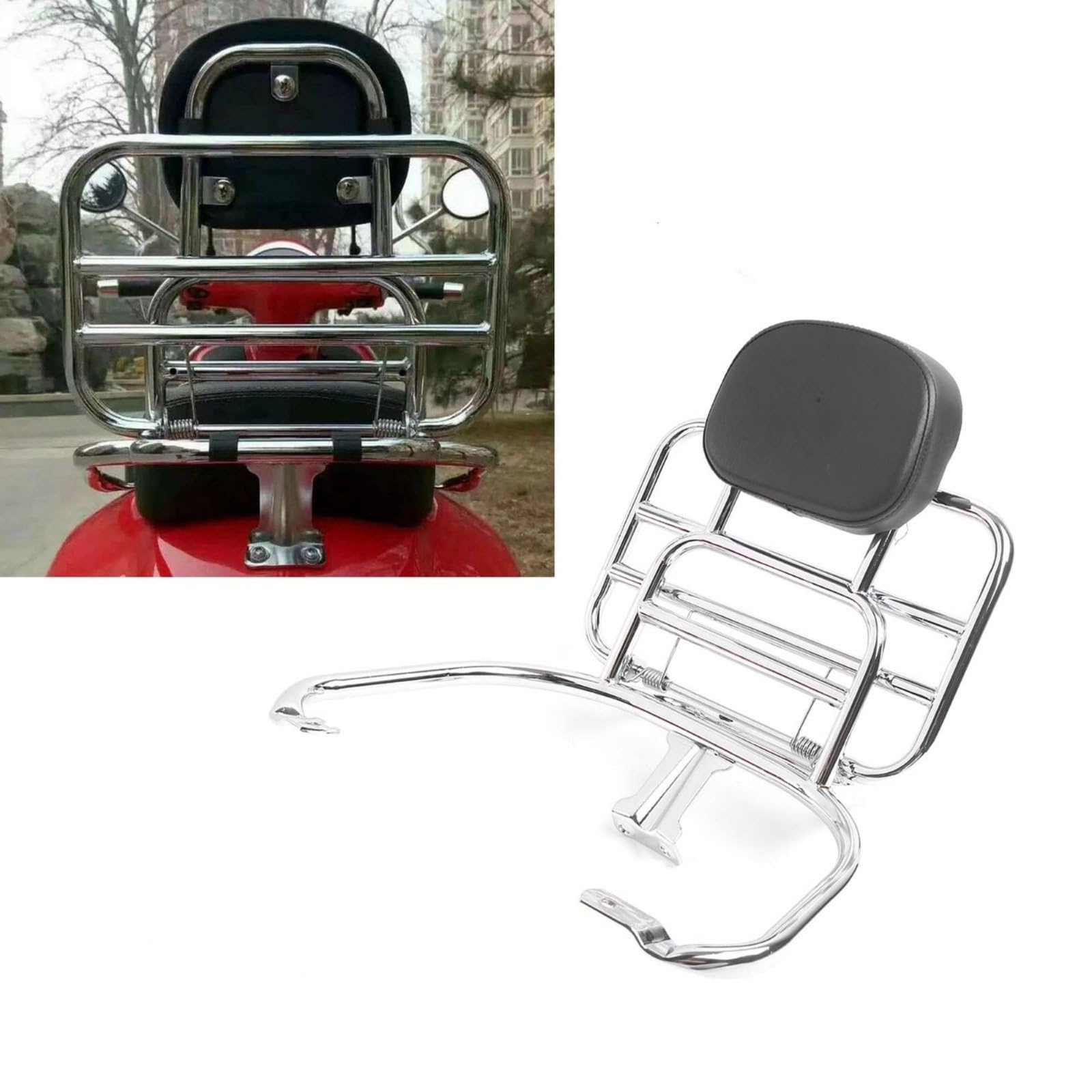Portapacchi Luggage Rack Posteriore Pieghevole Bagagli Capacità di Carico Aumentata Funzionale E Elegante Metallo