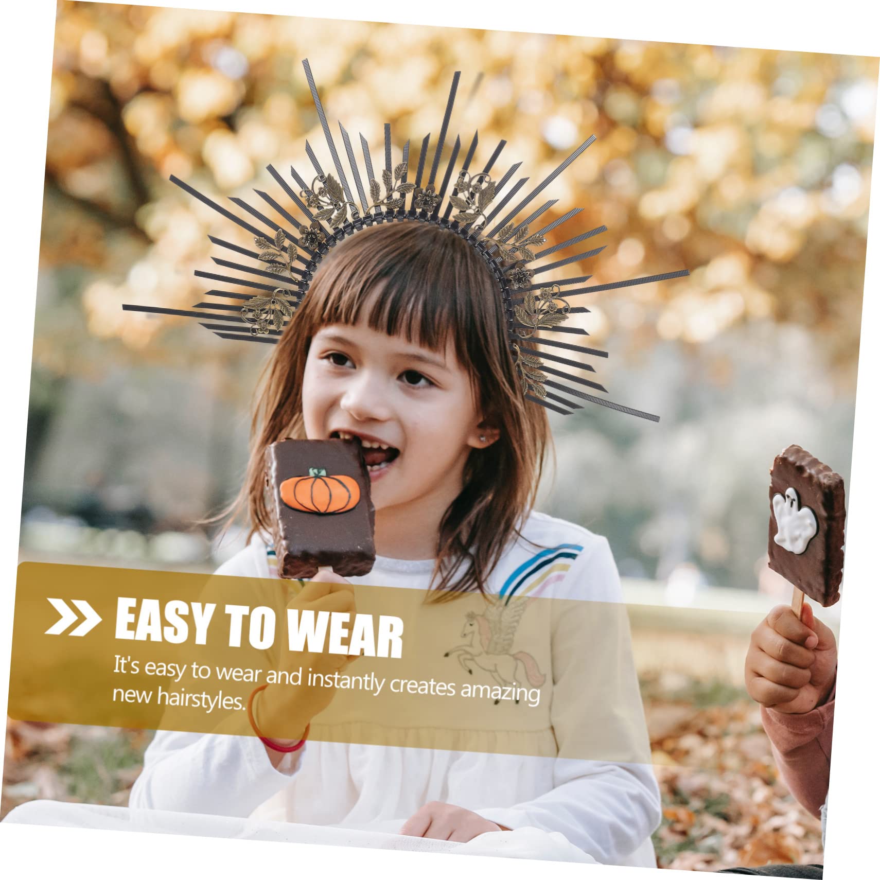 3 Opaska Halo Matki Bożej opaska na włosy opaska do włosów na imprezy metalowa opaska na głowę gwiazda dla kobiet opaski do włosów gumki do włosów ozdobna gumka do włosów maska