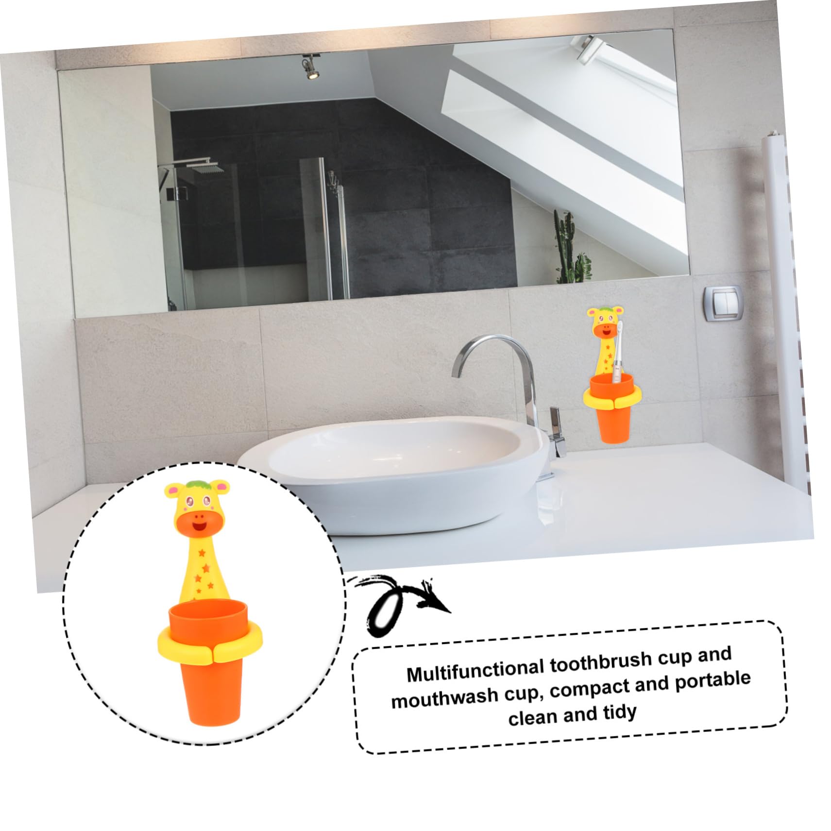 MAGICLULU 3 Set Di Porta Spazzolini Da Denti in Plastica Pp Per Montaggio A Parete