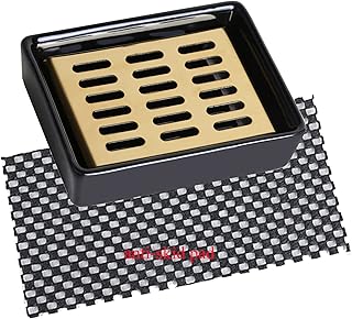 RAIKEDR Ceramic Soap Dish, Stainless Steel So...,