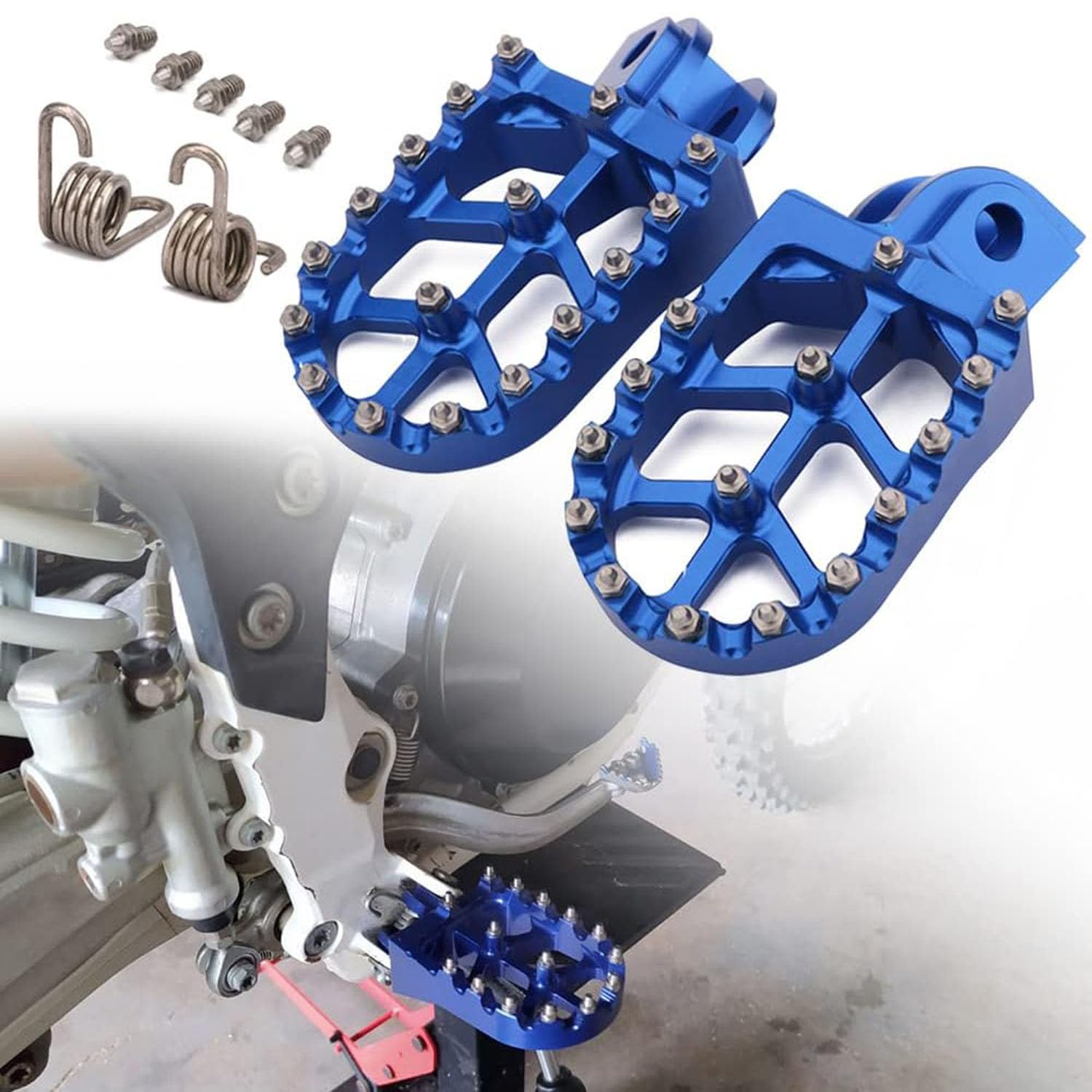 EH0085BKA STAFFA SUPPORTO SCARICO + PIASTRA FORI PEDANE POSTERIORI R&G KAWASAKI NINJA 500 2024