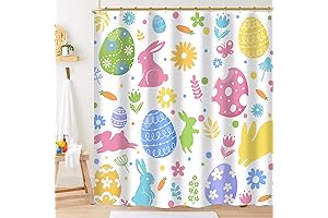 Enchanting Easter Shower Curtain: A Hopping Good Time for Your Bath Oasis