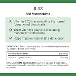 NATURE'S BOUNTY Vitamin B-12 Supplement, 2500 mcg, Quick Dissolve Tablets, Natural Cherry Flavour, Helps In Energy Metabolism, Essential In Normal Formation Of Blood Cells, 120 Tablets, 42 g