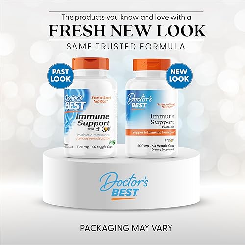 Miniatura 2 de Doctor's Best Epicor, Defensa de la salud inmunológica, sin OMG, vegano, sin gluten, 500 mg, 60 VC (DRB-00177)