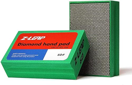 Miniatura 8 de Almohadillas de pulido a mano de diamante Grit grueso 120 para granito mármol concreto bloque de lijado de vidrio