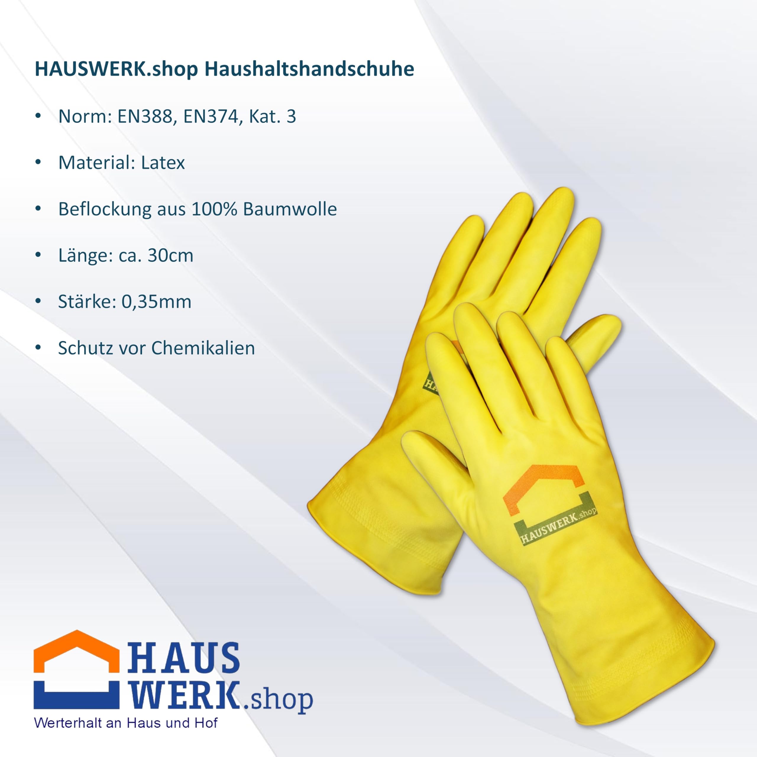 SET 3 x 1 Liter Lithofin MN Außenreiniger und 1 Paar HW Haushaltshandschuhe