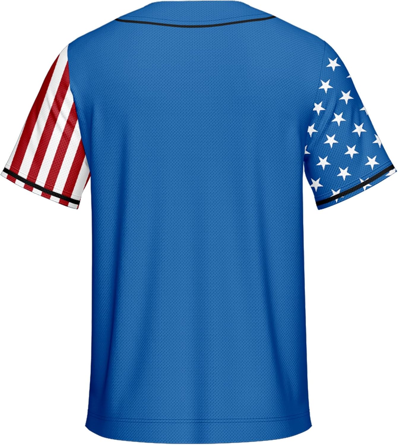 Men's American Flag Baseball Jerseys for Independence Day Red White Blue Shirts 4th of July USA Patriotic Jersey - Image 3