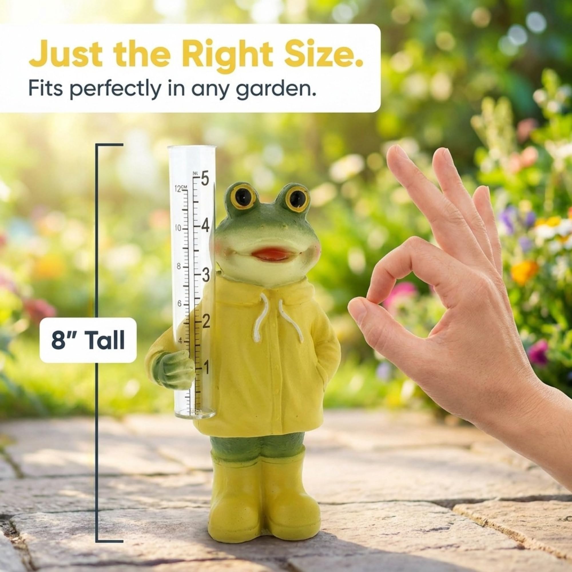 Amazon.com : The Bridge Collection Cute Resin Frog in Rain Coat