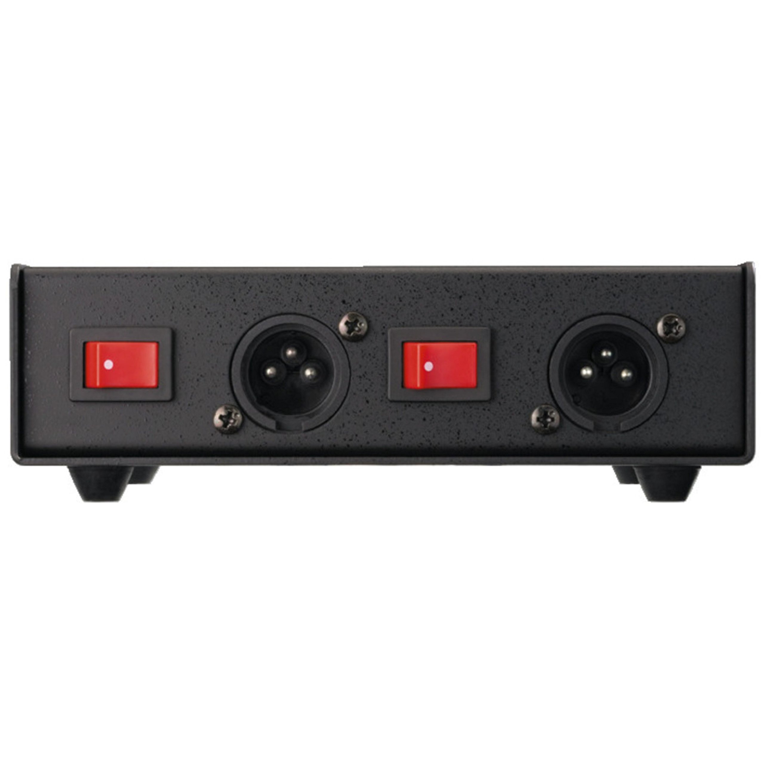 IMG STAGELINE DIB-102 2-Kanal DI-Boxen, Direct Injection Box zur optimalen Signalübertragung von Musikinstrumenten zum Mischer oder Verstärker, in Schwarz