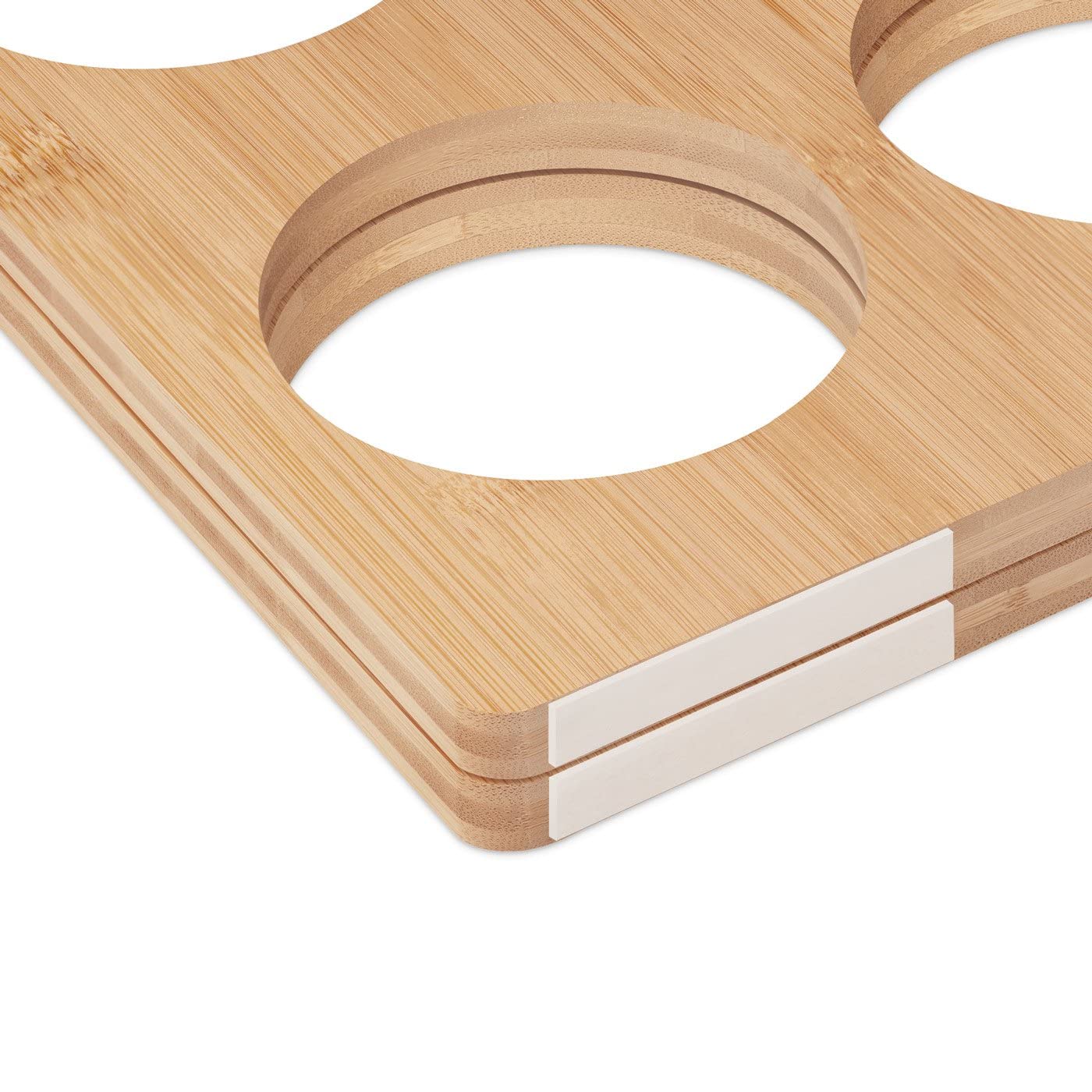 Maverton Mensola portabottiglie da vino - Spazio per 6 bottiglie - Stampa personalizzata - In legno - Cantinetta per vino - Per anniversario di matrimonio - Per coppia - insieme