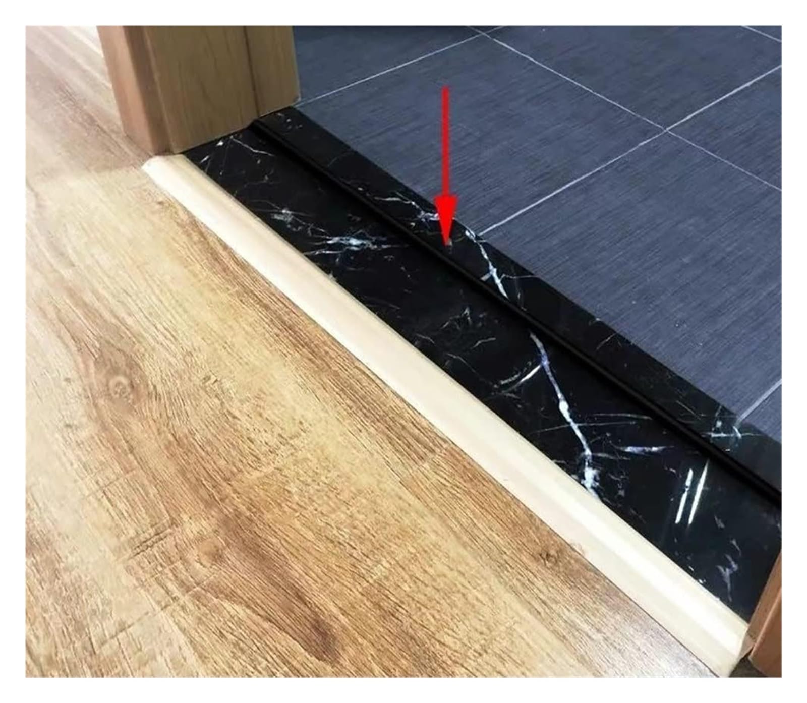 Tira de tapón agua for piso, inundación baño silicona, presa umbral ducha plegable, sistema retención(Grijs,4m/157 inch)