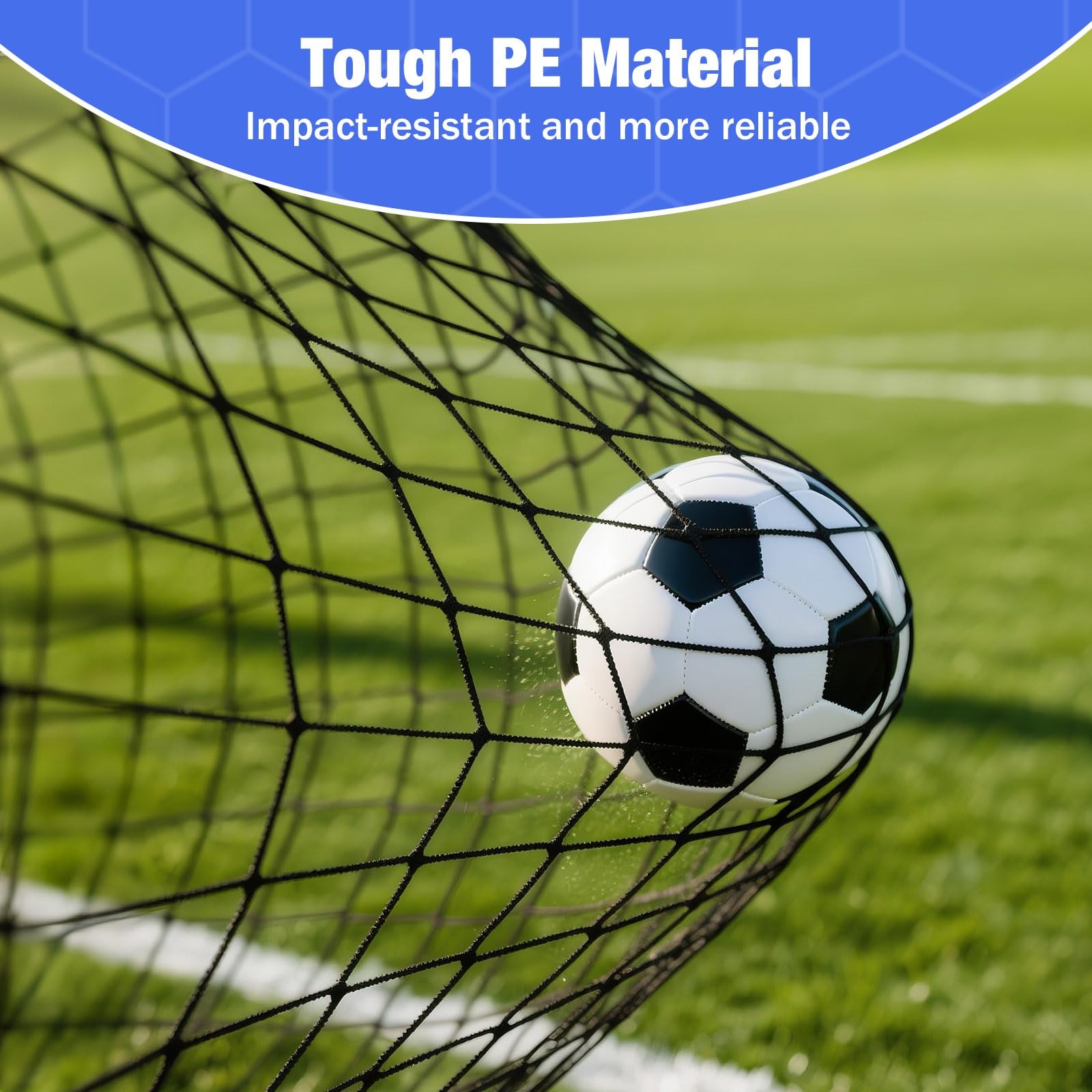 MoKo Portería de Fútbol Plegable con Red, Equipo de Entrenamiento Portátil para Niños