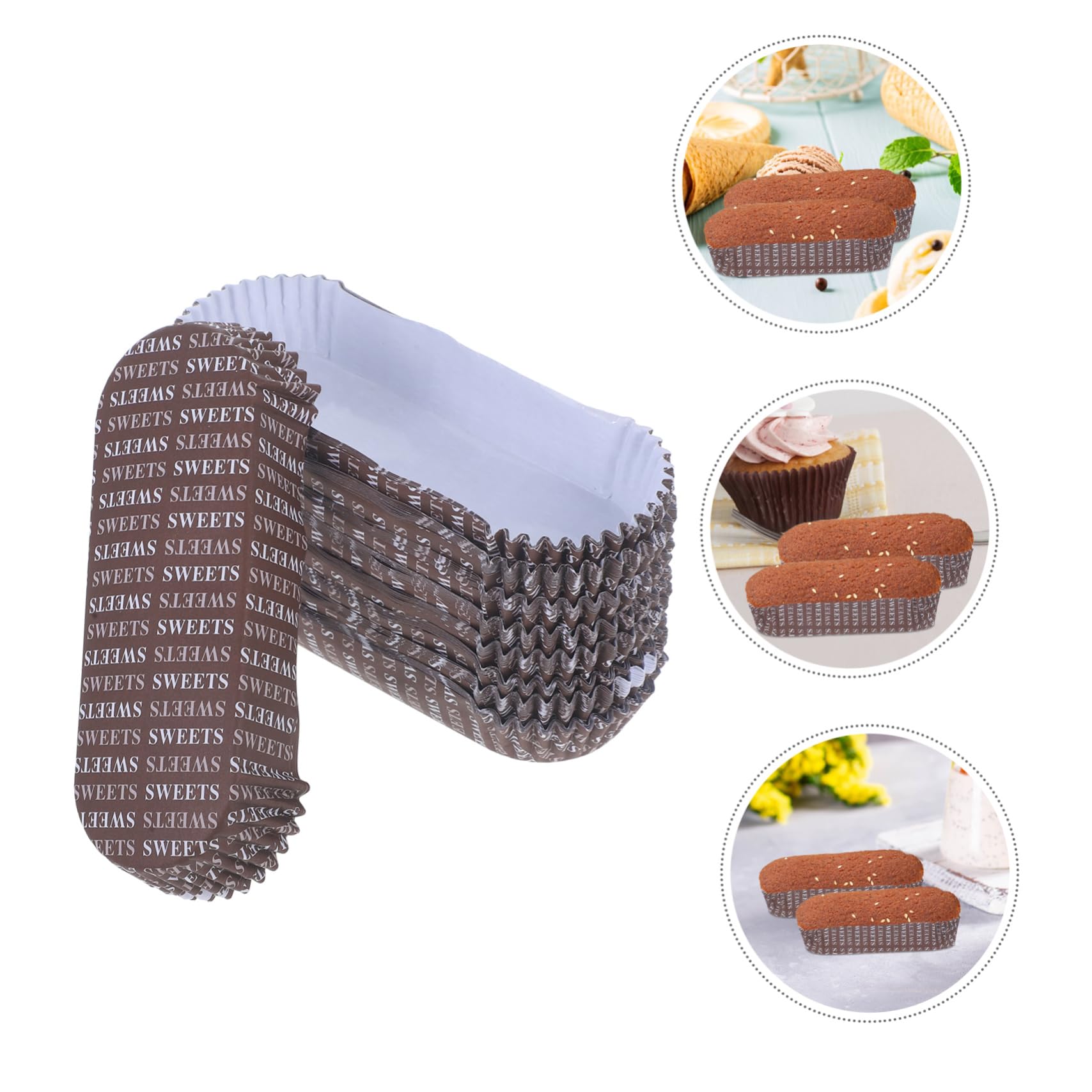 Unomor 100 Pcs Disposable Snack Trays Hot Dog Trays Grooves for Secure Food Holding