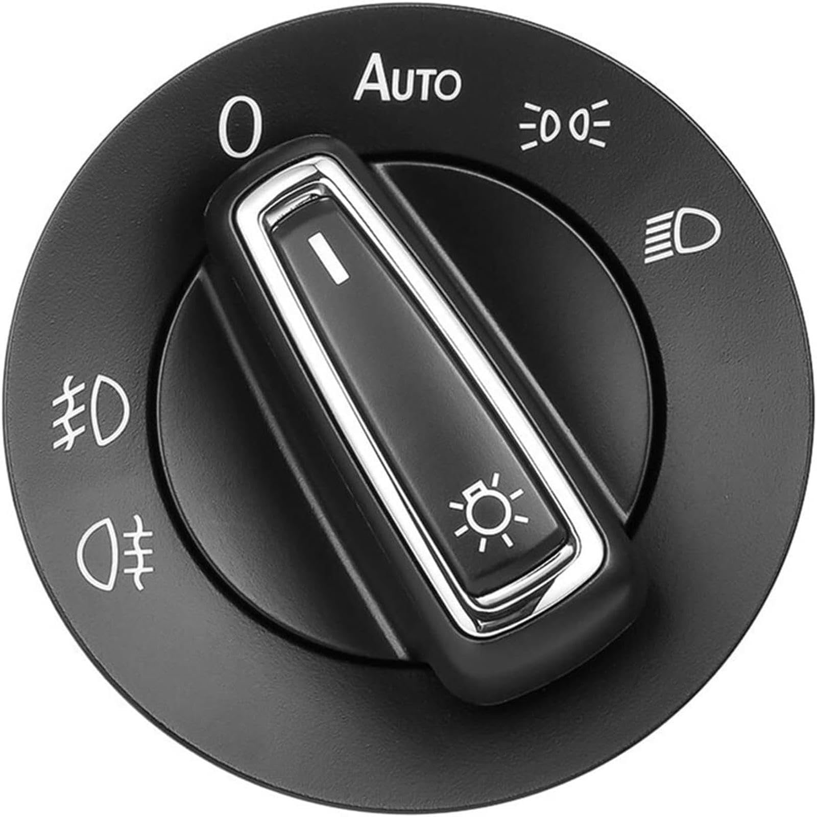 Jinqfeng Black Headlight Switch, For Transporter T5-T6 2003-2016 Auto Headlamp Switch Light Sensor Module, Headlight Control Switch（1 Piece）