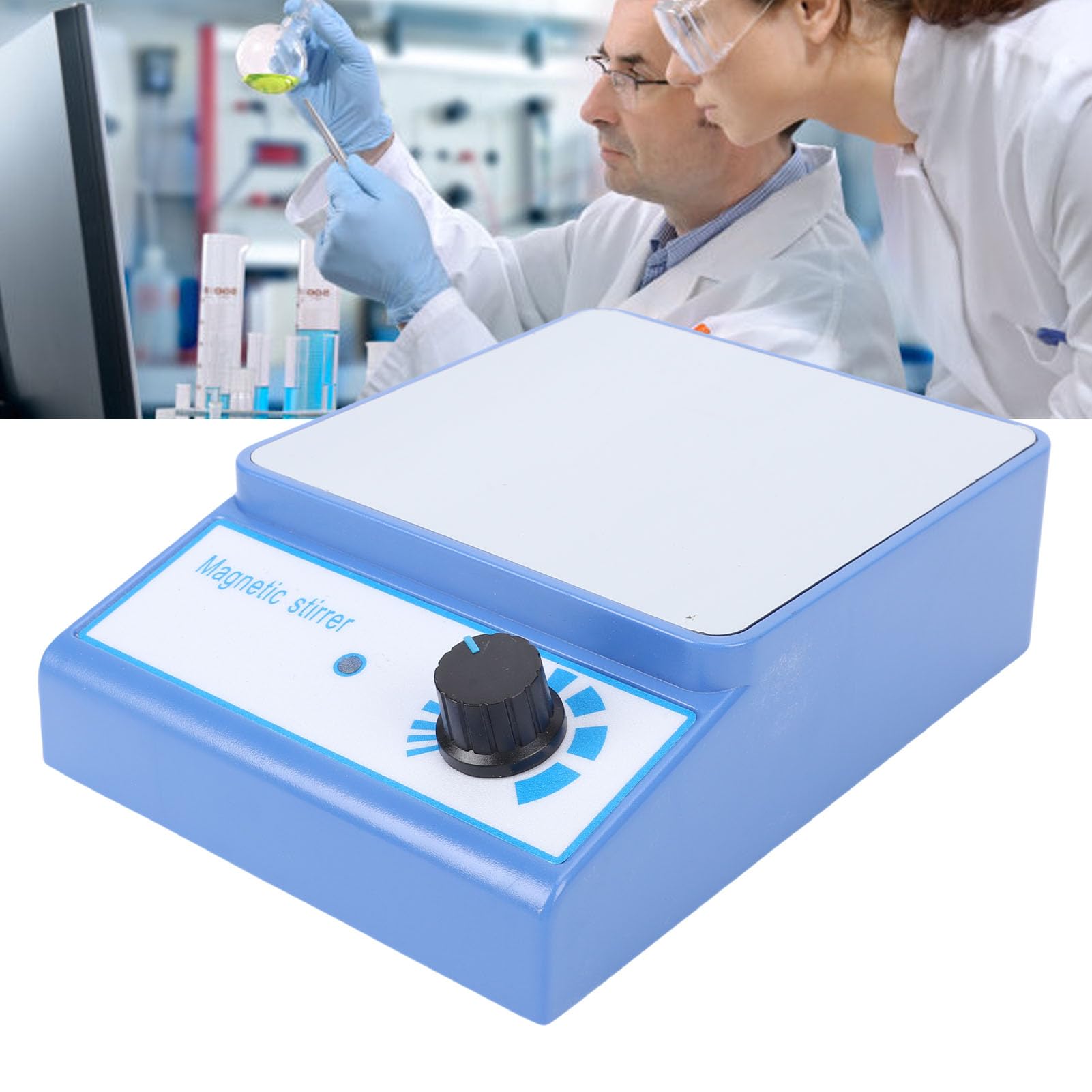 Agitador magnético de Laboratorio de Acero Inoxidable 316, Velocidad Ajustable Continua, Mezclador magnético pequeño de 3000rpm para investigación científica