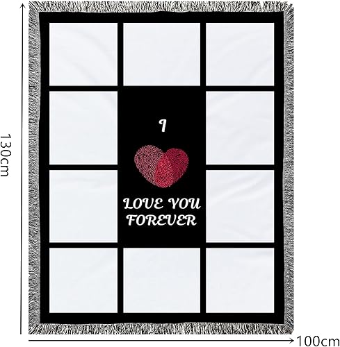 Miniatura 6 de Mantas de Sublimación en Blanco para Manta 191520 Paneles Imprimibles, Súper Suave 330GSM Franela Afelpada Sublimación Manta de Fotos Personalizada