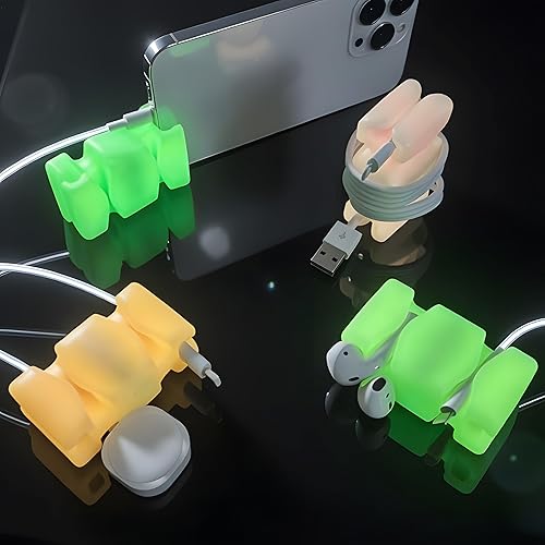 Miniatura 26 de CordBrick - Paquete de 4 soportes con peso para cables, para mesita de noche, gestión de cables, accesorio para teléfono, para adultos, multiusos,