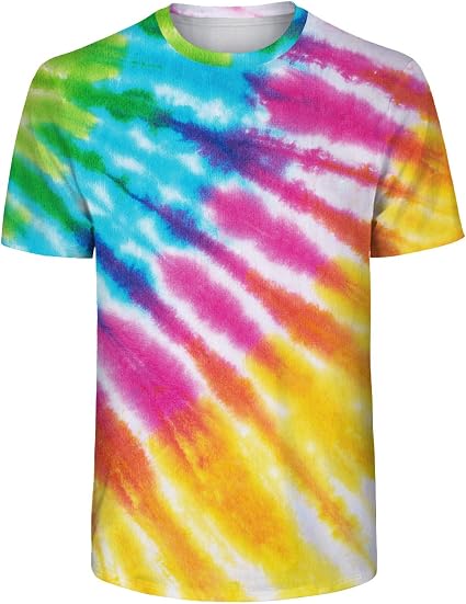 AITT Unisex 3D Colorful Short Sleeve 