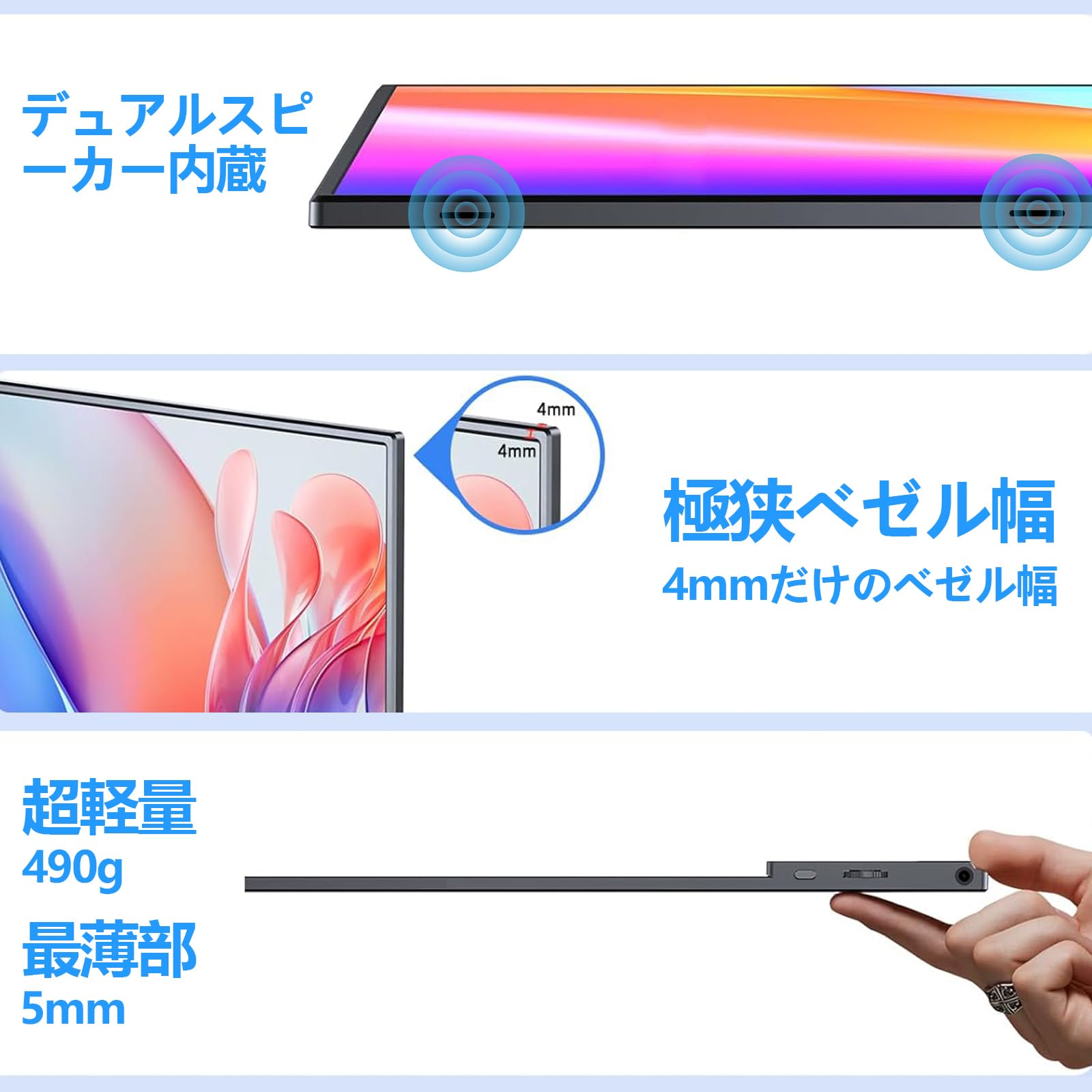 Amazon.co.jp: Acouto モバイルモニター 13.3インチ 有機el