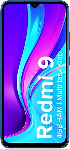 Redmi 9 (Sky Blue, 4GB RAM, 64GB Storage) | 2.3GHz Mediatek Helio G35 Octa core Processor