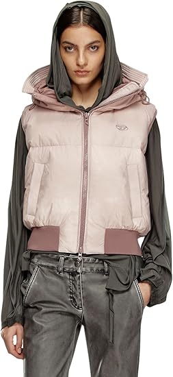 Amazon | [Diesel] [ディーゼル] レディース ダウンベスト フーディー