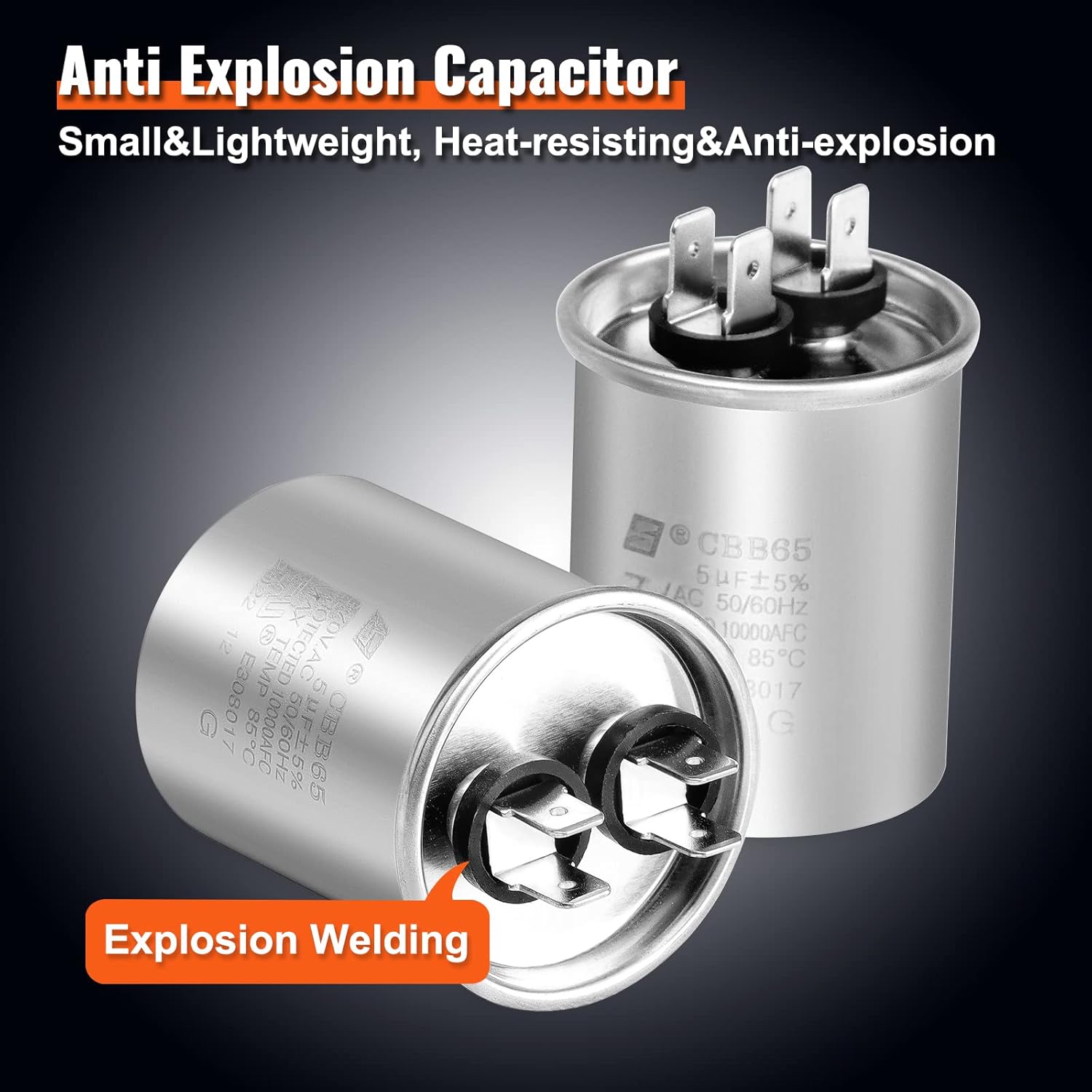 VEVOR OEM Upgraded Condenser Fan Motor, 1/6HP, 1075RPM, Replacement for ac GE Genteq Carrier Bryant Payne Dayton, OGD1016, Reversible Rotating + Capacitor : Automotive