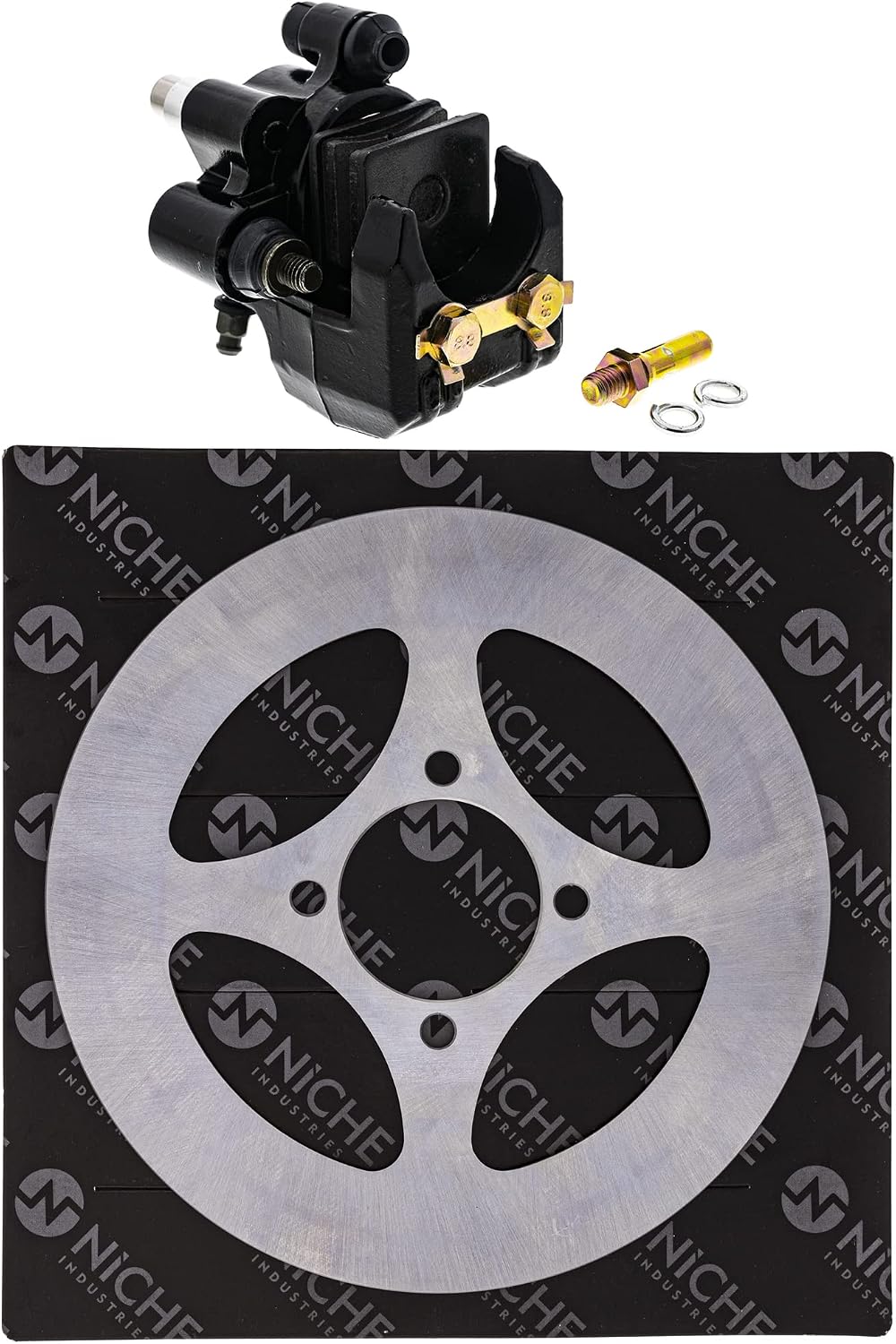 NICHE Rear Right Brake Rotor Caliper Kit for Yamaha 4D3-2582W-00-00