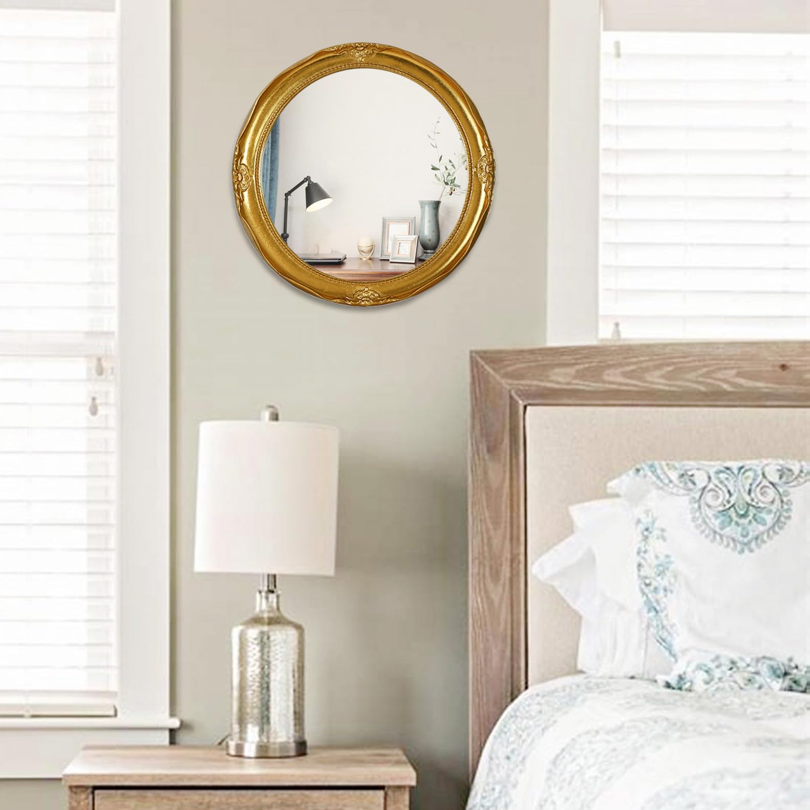 Amazon.com: Funerom Vintage Decorative Wall Mirror Hanging Mirror