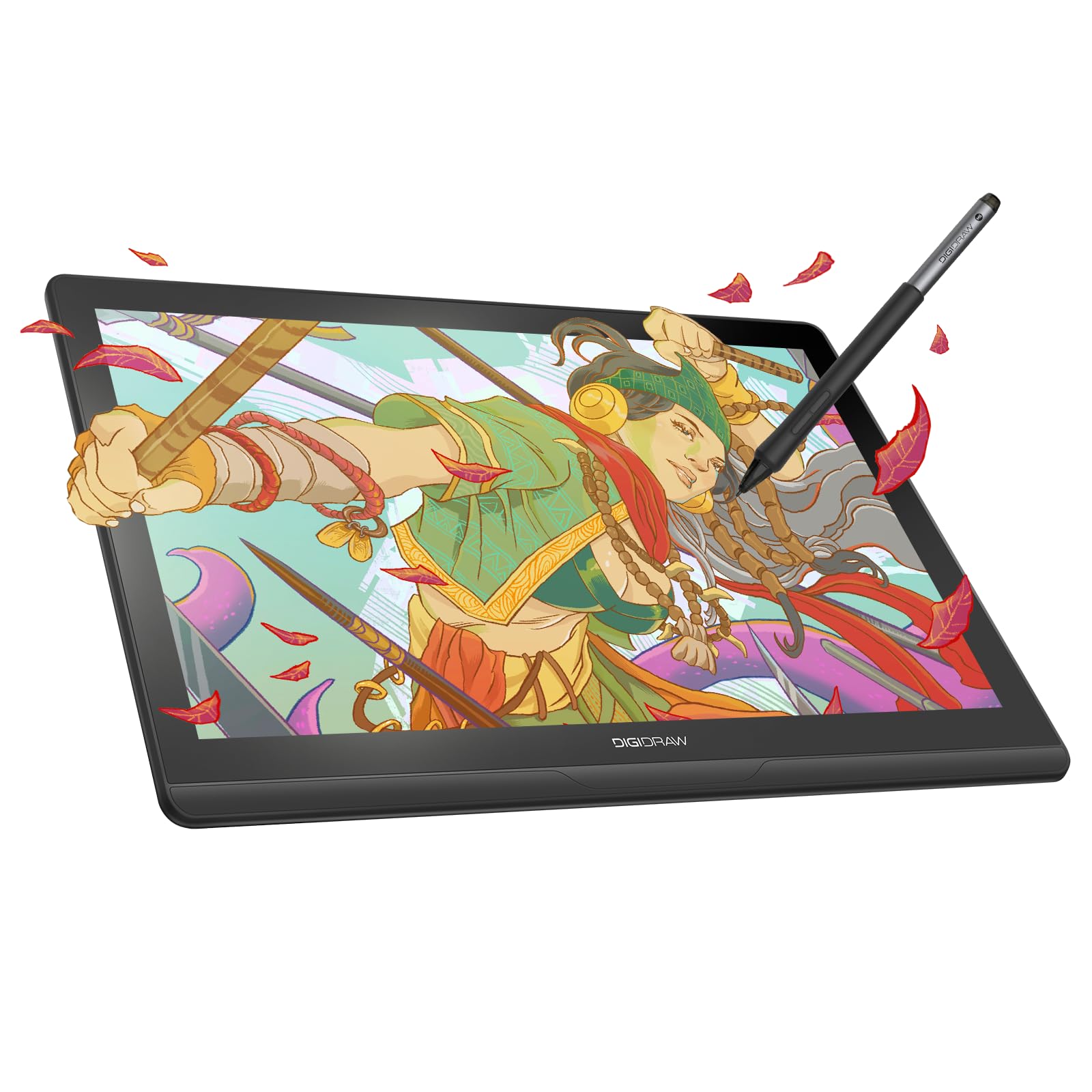 DIGIDRAW Turing 14 Drawing Tablet with Screen, 13.3" 2.5K Pen Display | Built-in Stand, F…
